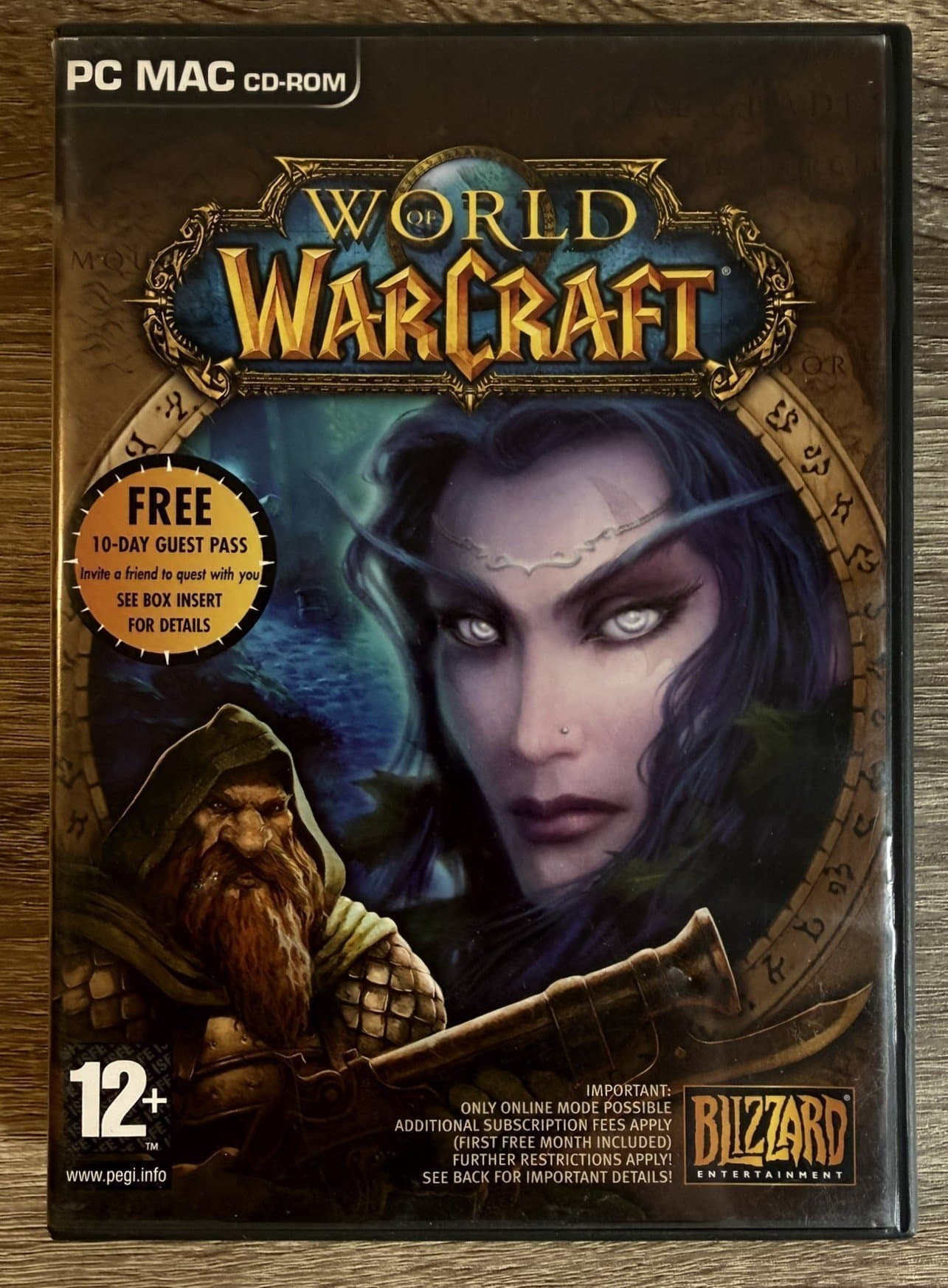 World of Warcraft PC/Mac – Originalutgåva – 4 CD – Blizzard – Otestat