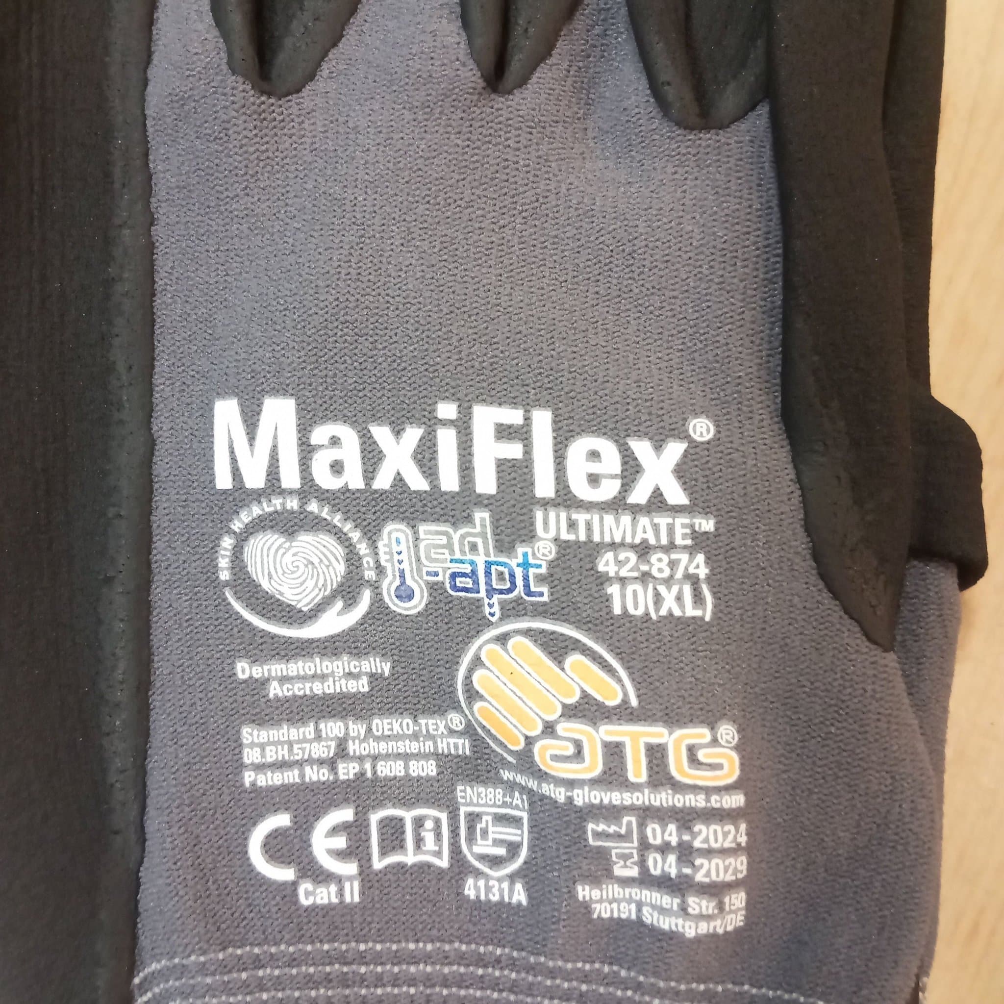 MaxiFlex Ultimate 42-874 Storlek 10 (XL) Arbetshandskar