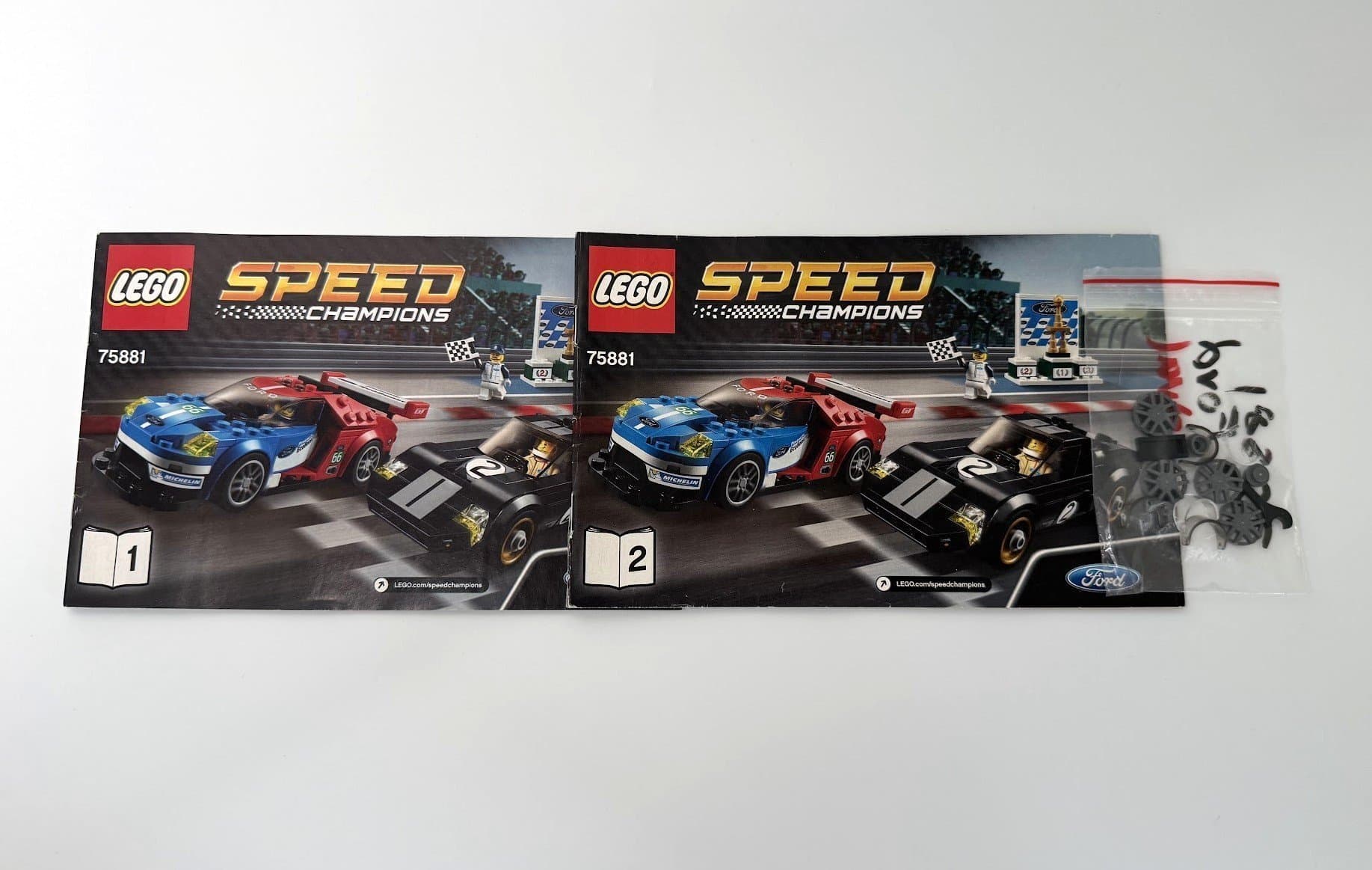 Lego Speed Champions LEGO 75881 2016 Ford GT och 1966 Ford GT40, fint skick!