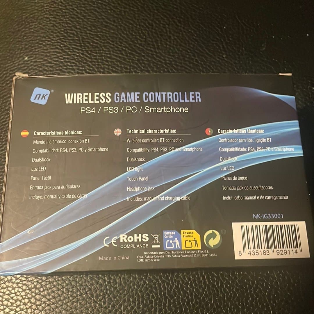 Trådløs Game Controller til PS4/PS3/PC/Smartphone