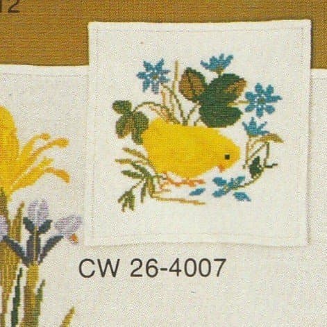 Äldre komplett broderi-kit 26-4007 Clara Waever/Eva Rosenstand Påskmotiv