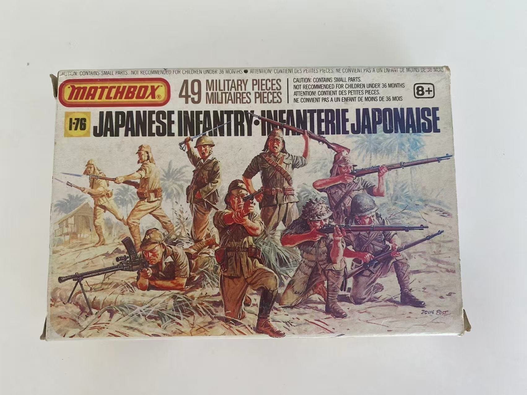 Matchbox 1-76 Skala 1:76 Japanska Infanteri Militär Modellbyggsats