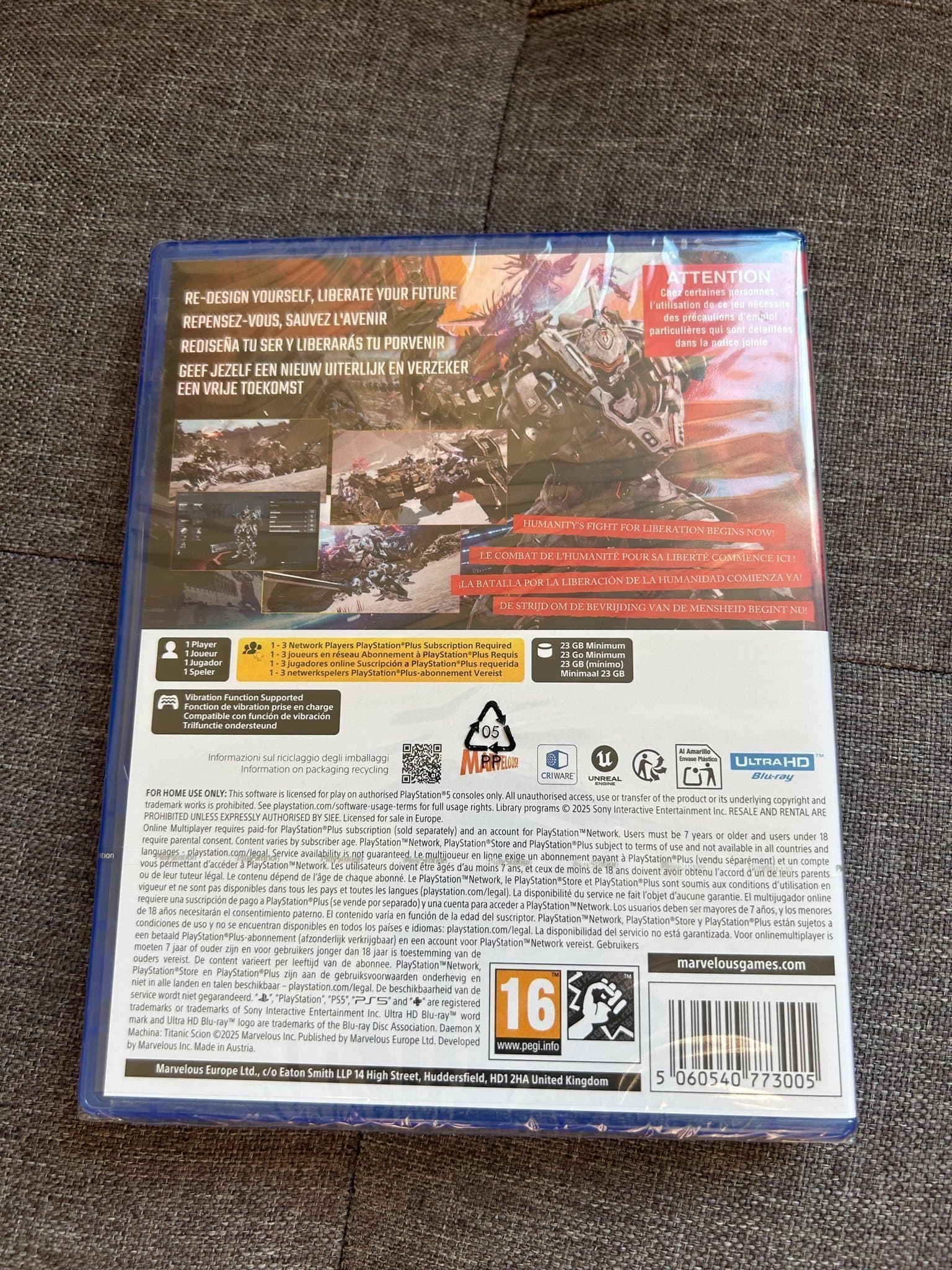 DAEMON X MACHINA TITANIC SCION - PlayStation 5 - New Sealed