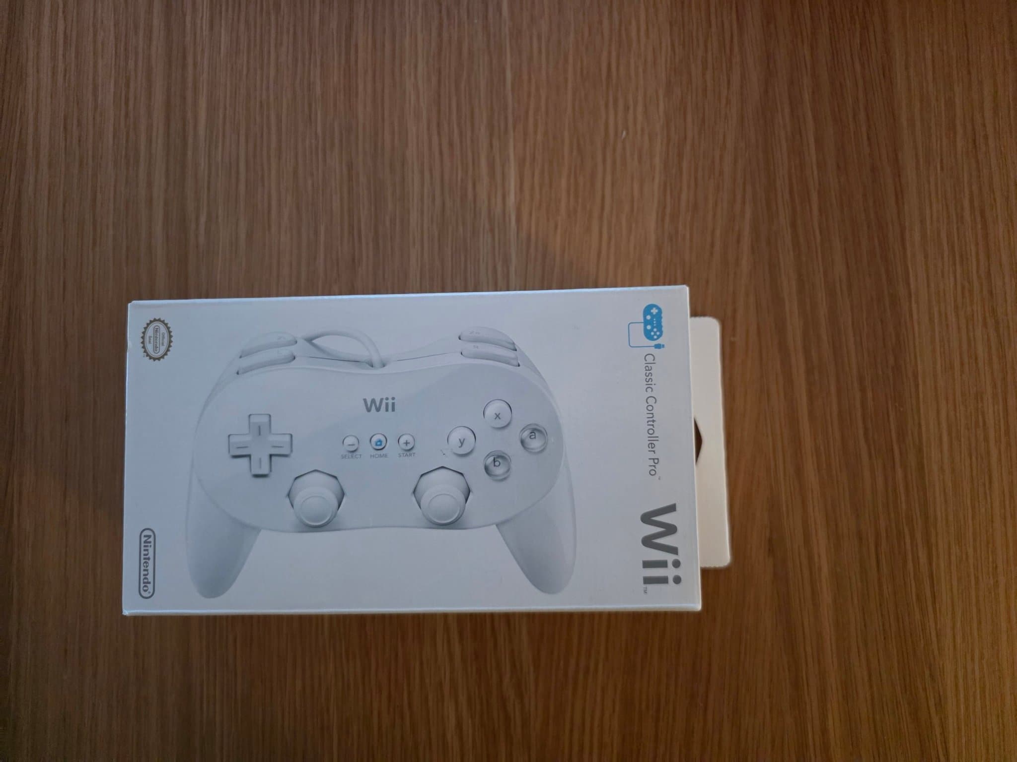 ORIGINAL Nintendo Wii Classic Controller Pro Vit HELT NY