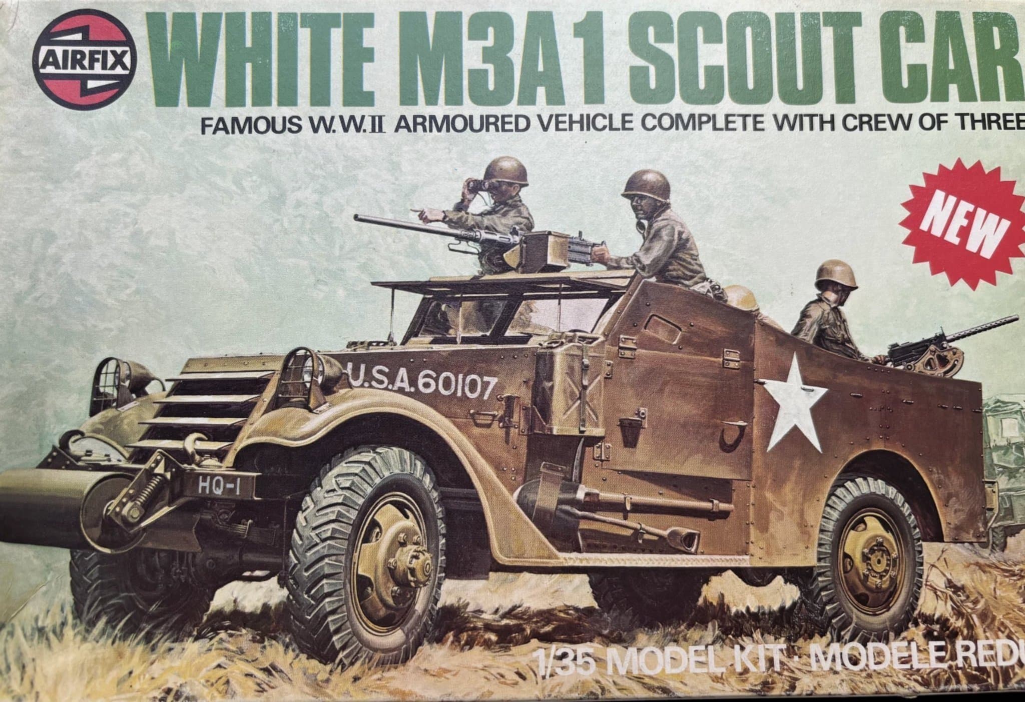 Airfix White M3A1 Scout Car 1/35 Model Kit