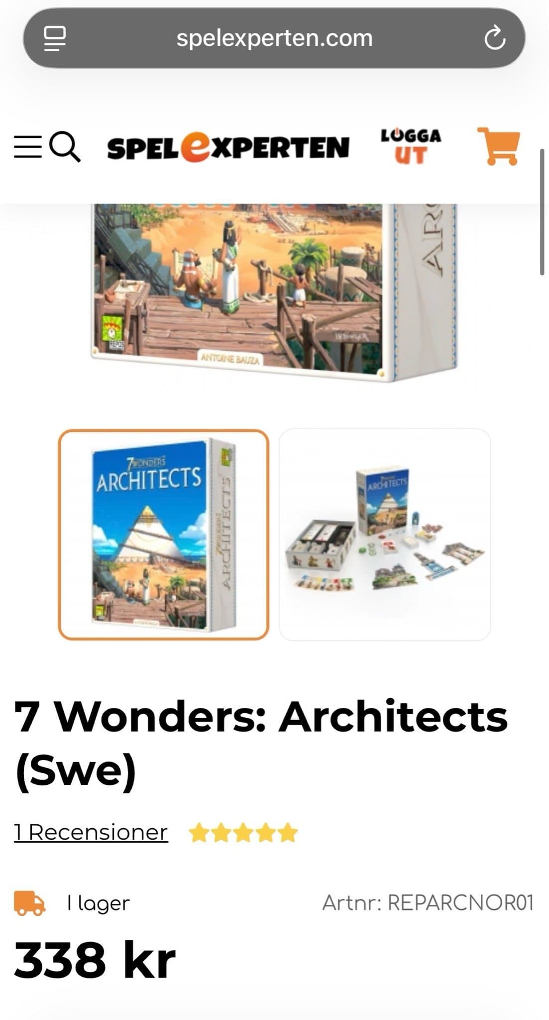 7 Wonders Architects Brädspel