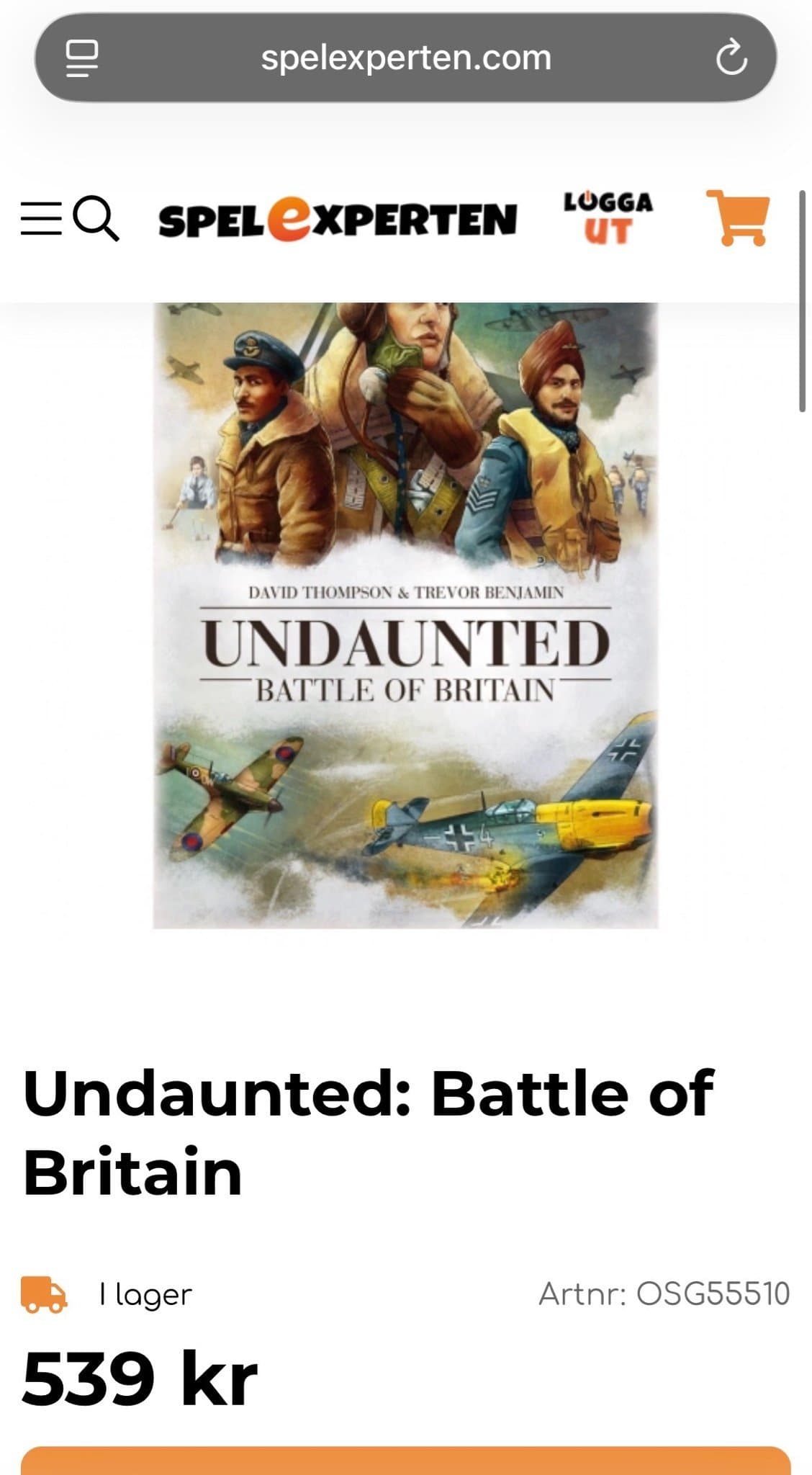 Undaunted: Battle of Britain brädspel