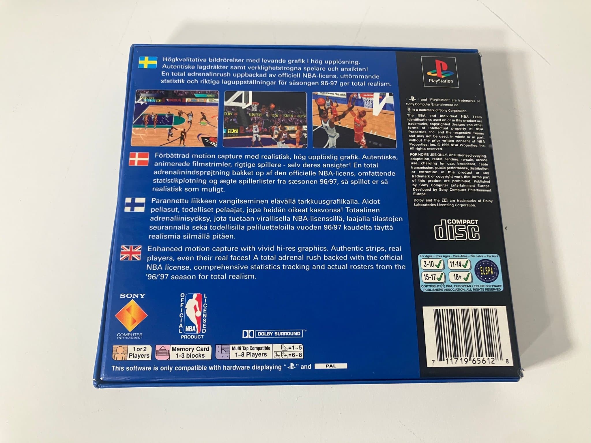 Total NBA '97 -- PlayStation 1 -- PS1 -- Limited Edition -- CIB