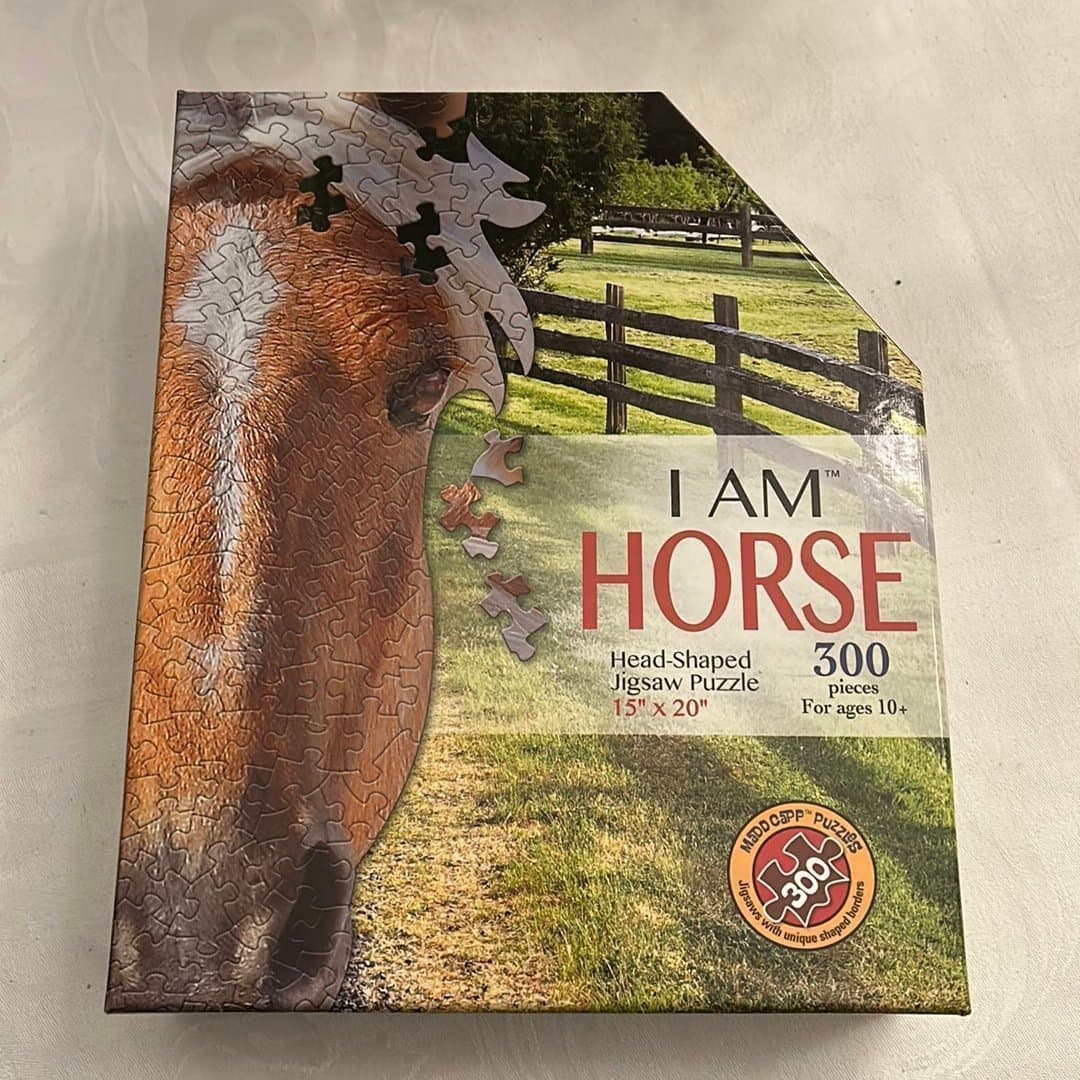 Pussel i form av ett hästhuvud 300 bitar