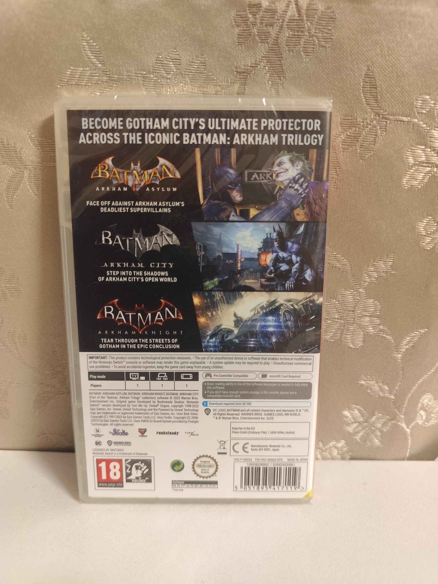 Batman Arkham Trilogy Nintendo Switch