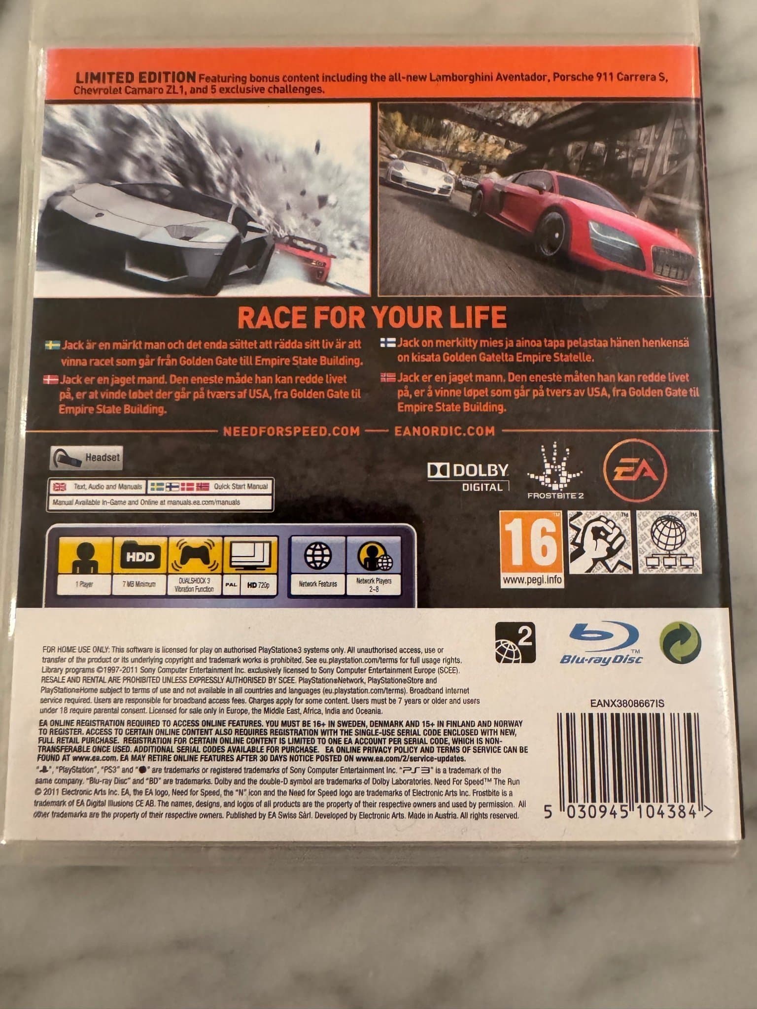 Need For Speed The Run Limited Edition PS3