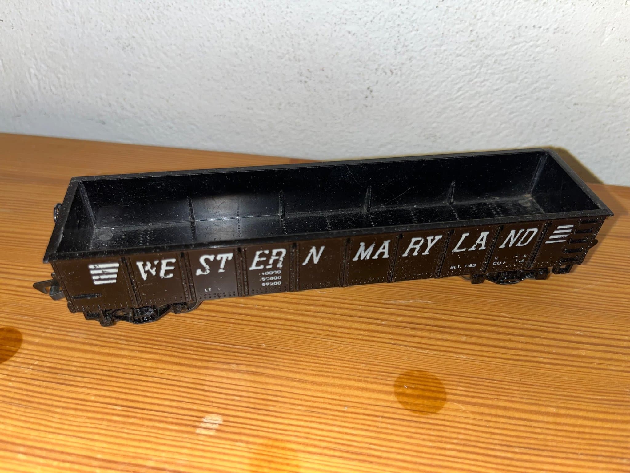 Western Maryland Amerikansk boggievagn. Skala H0