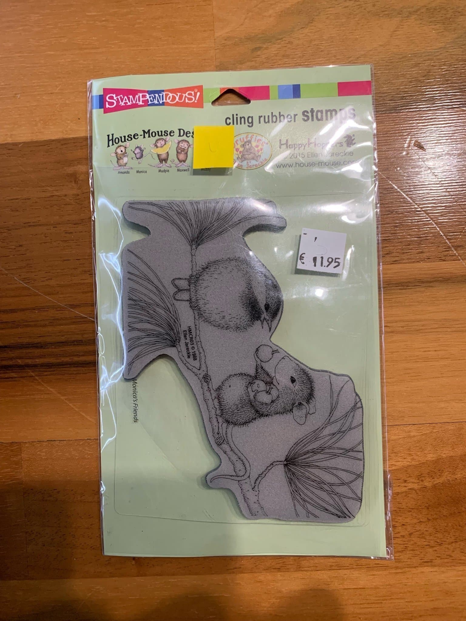 Stampendous mus och fågel gummi stämpel