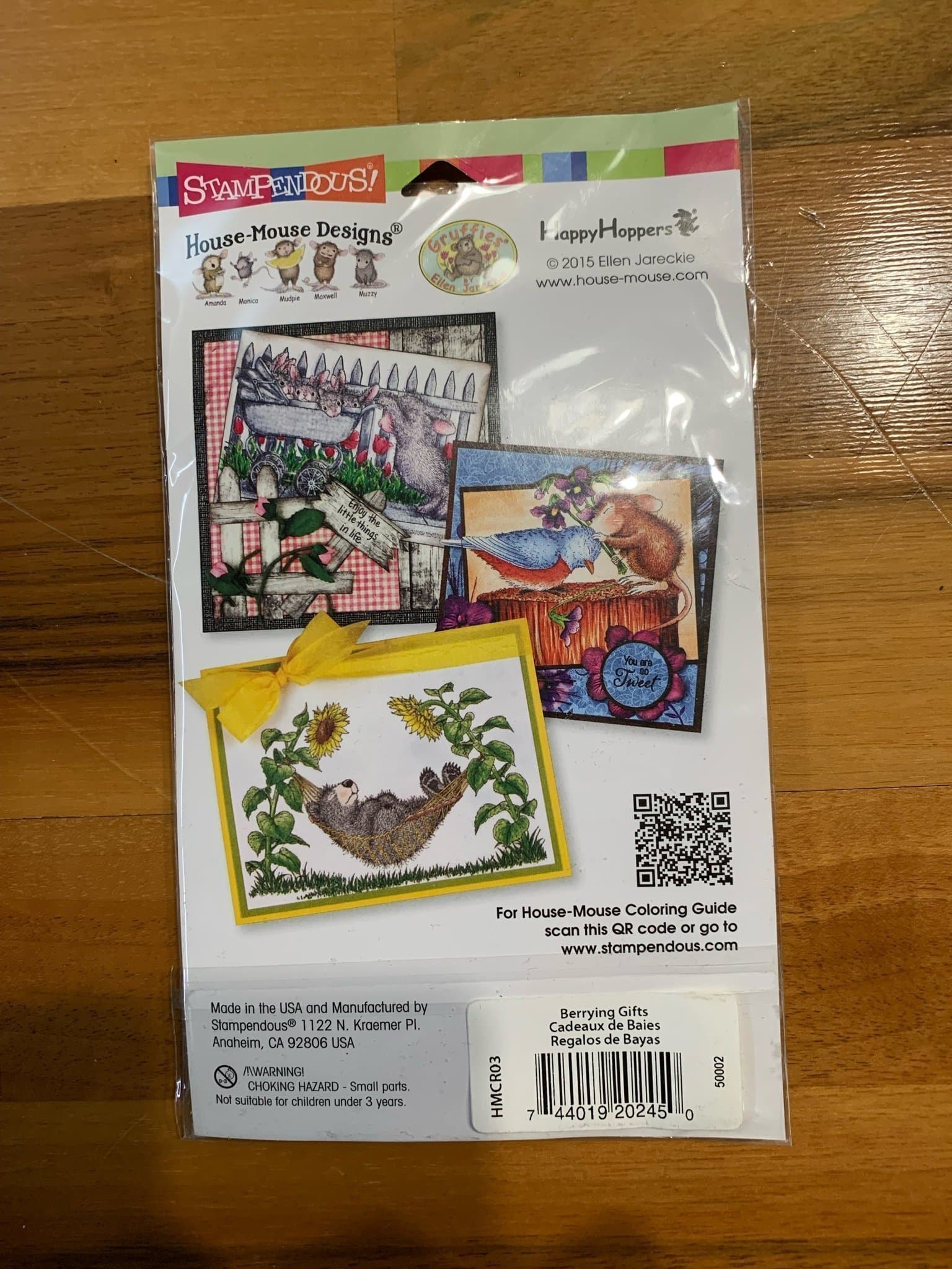 Stampendous mus och fågel gummi stämpel