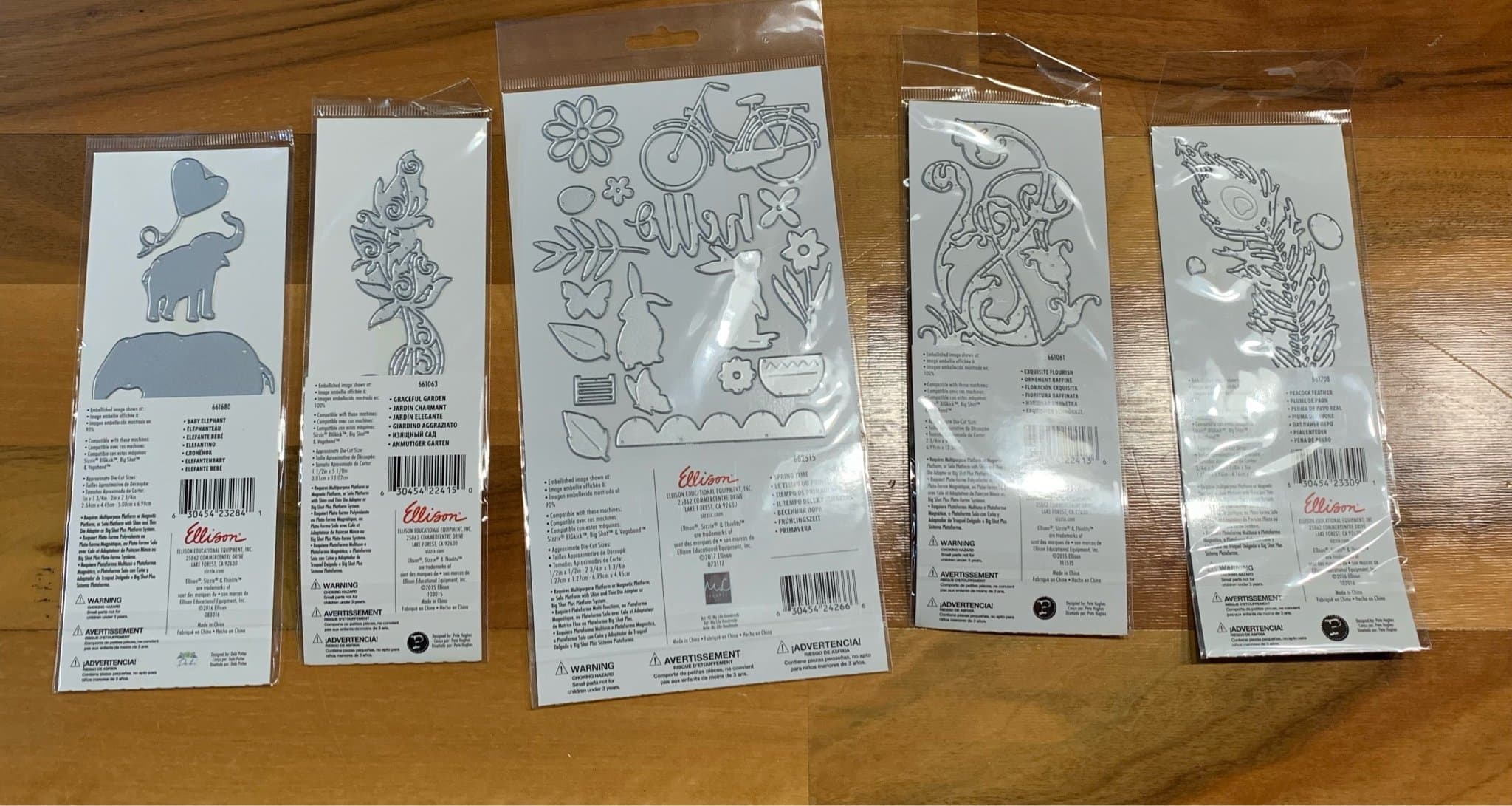 Sizzix thinlits die-cuts paket