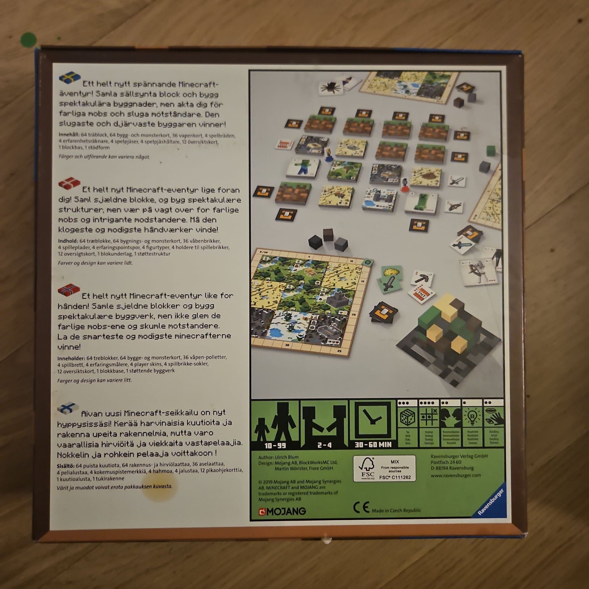 Minecraft Builders & Biomes Brädspel