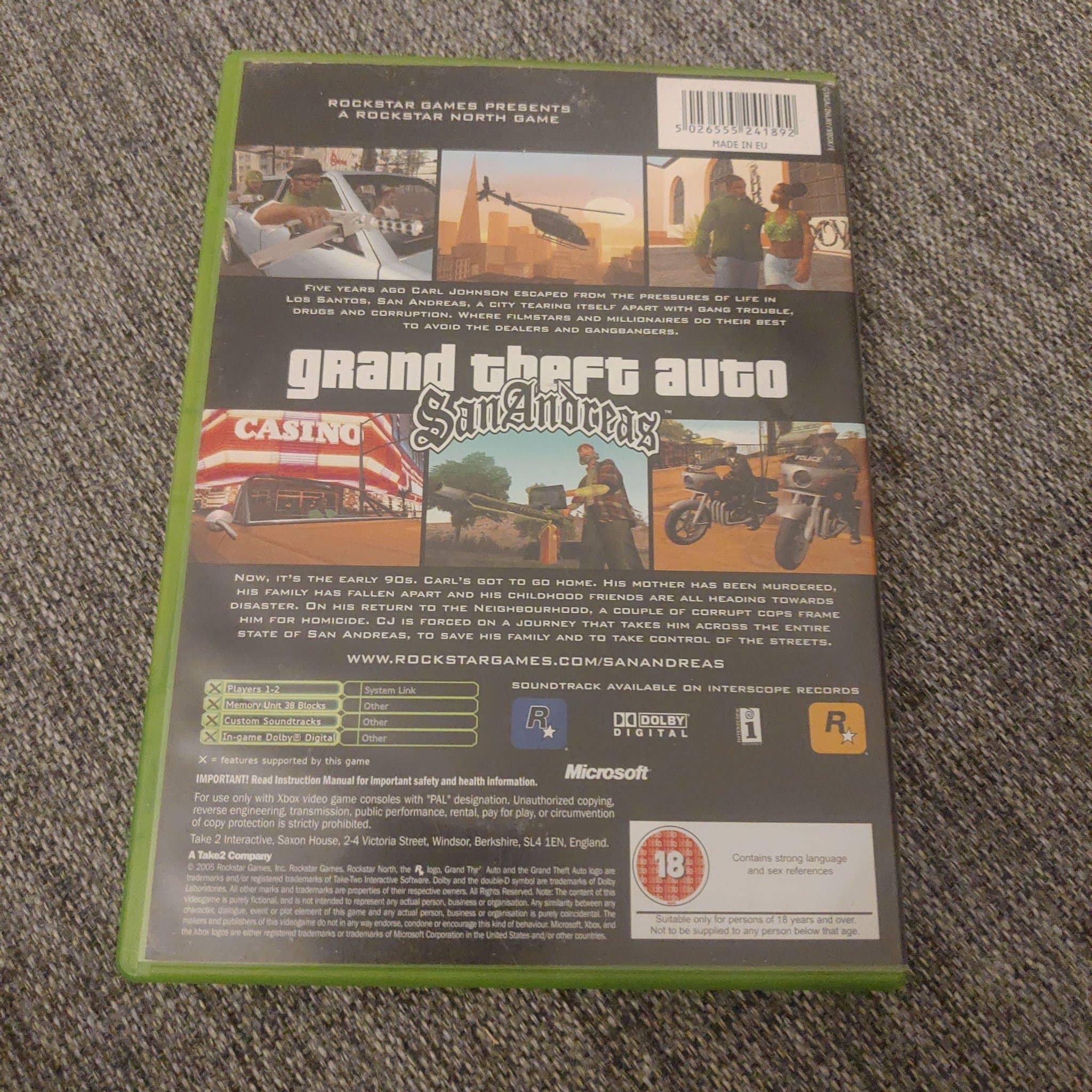 Grand Theft Auto: San Andreas - Xbox GM-0024