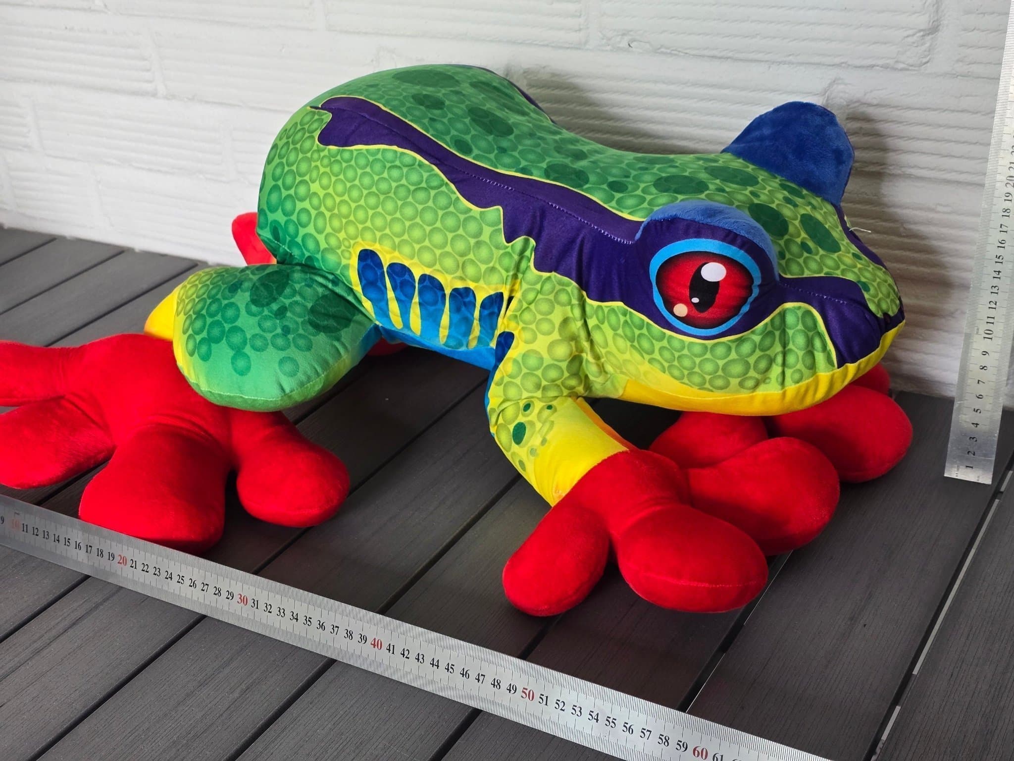 Ny jätte stor nalle groda 60×25cm.