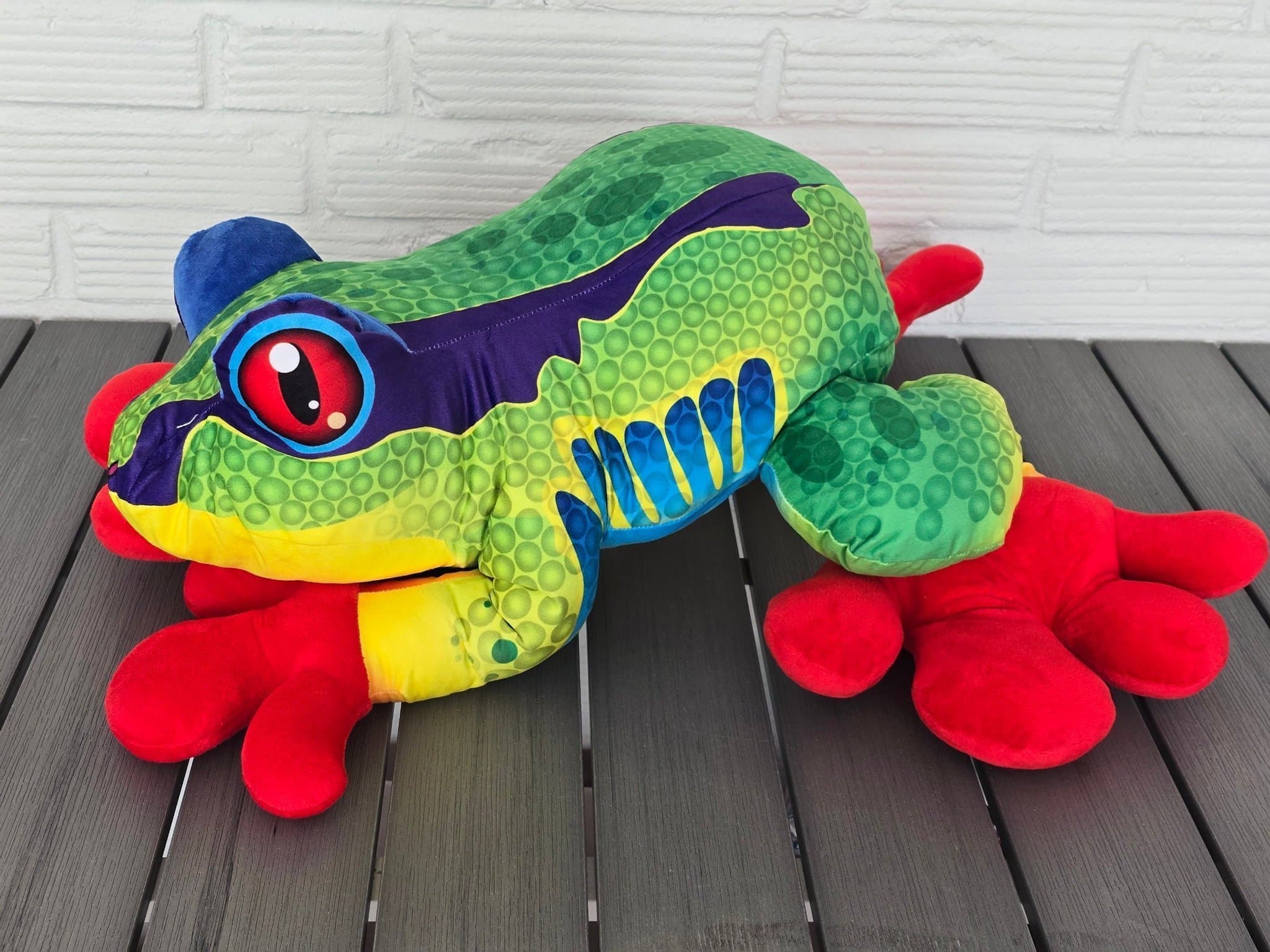 Ny jätte stor nalle groda 60×25cm.