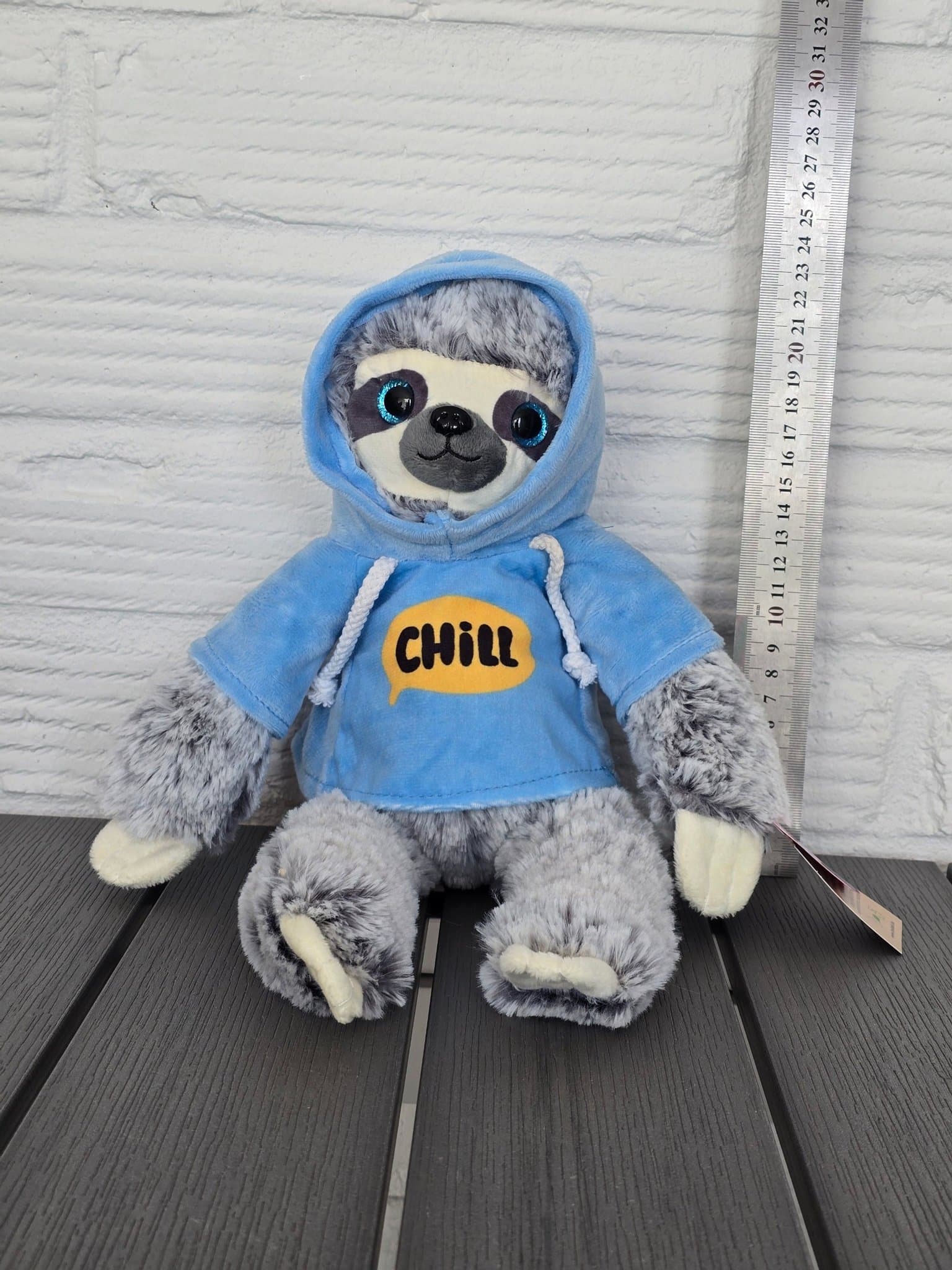 Ny nalle sengångare med Huvtröja 37cm.