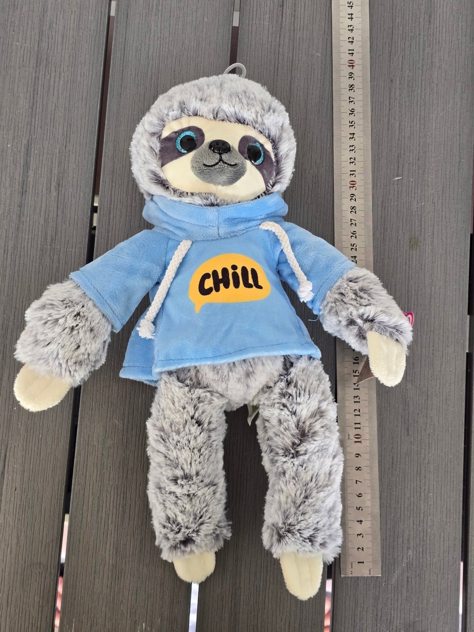 Ny nalle sengångare med Huvtröja 37cm.