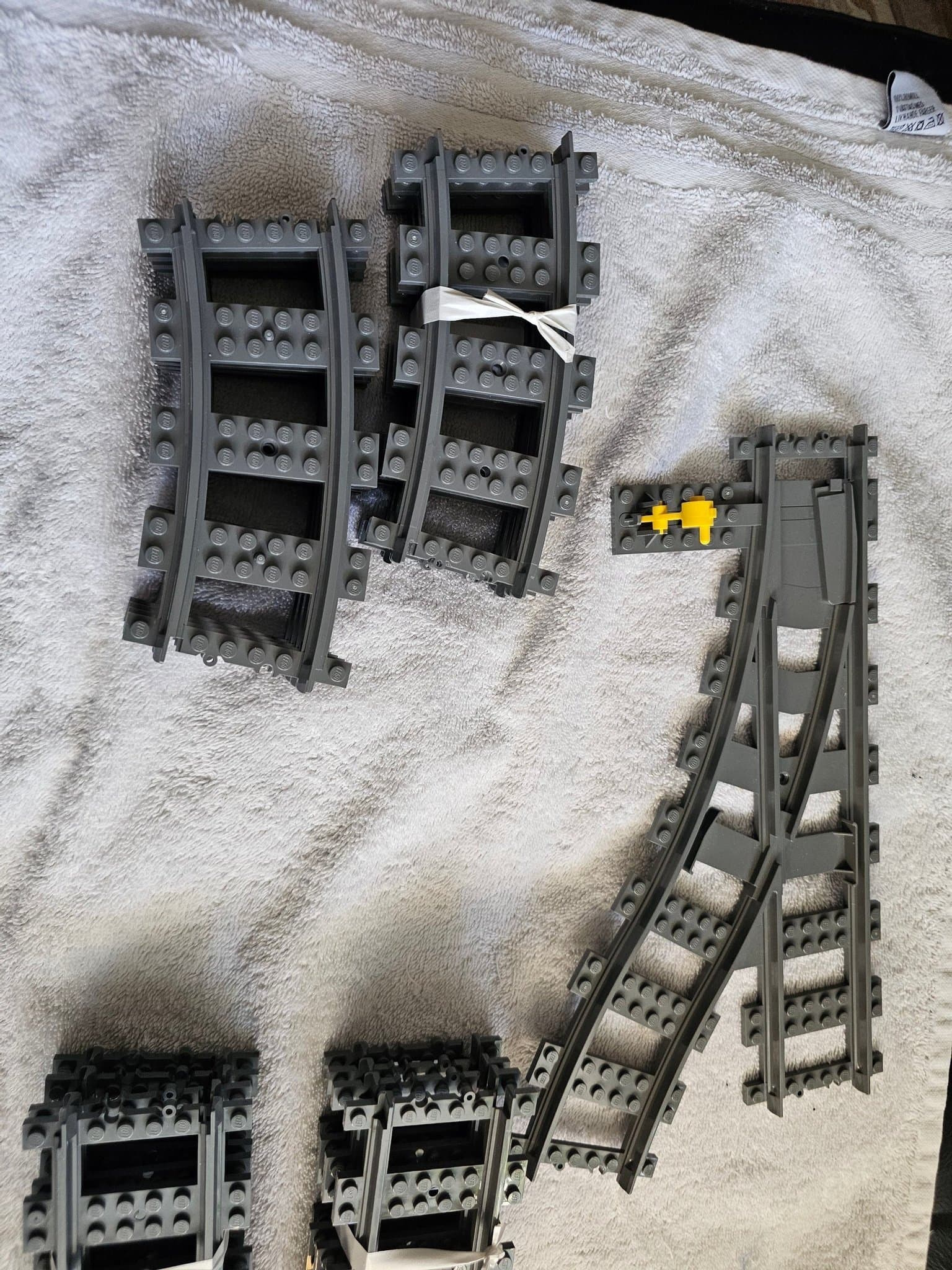 4. Lego Train tracks, tågräls och spårväxlar mm.
