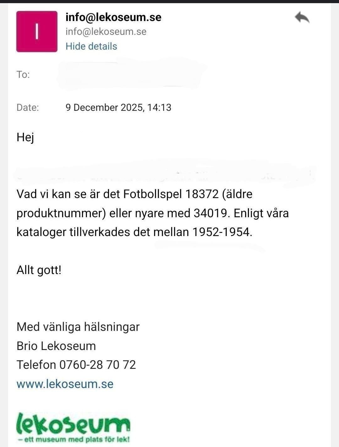 Tillfället! BRIO Fotbollsspel vintage med originalkartong –tillverkad 1952-1954
