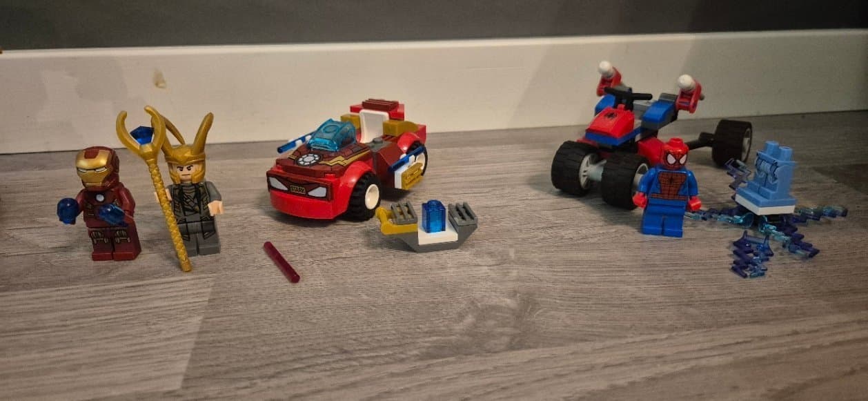 Lego super heroes x3 76104 10271 76014 ironman spider man spindelmannen