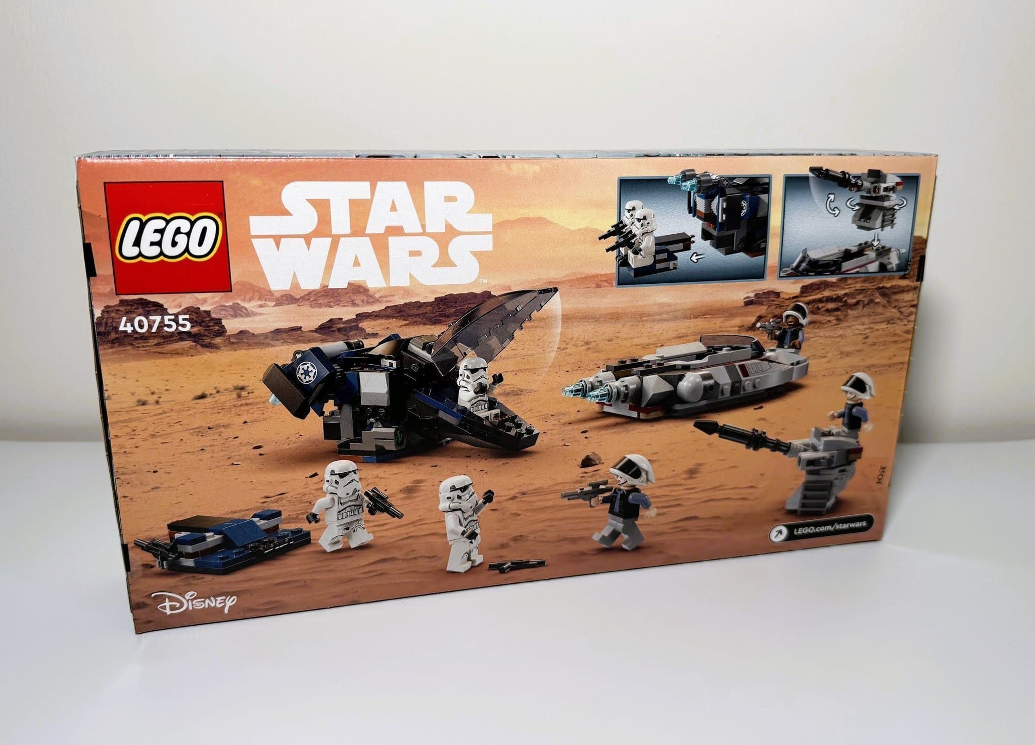 Helt Nytt Exklusivt Lego 40755 Imperial Dropship vs. Rebel Scout, NY & OÖPPNAD