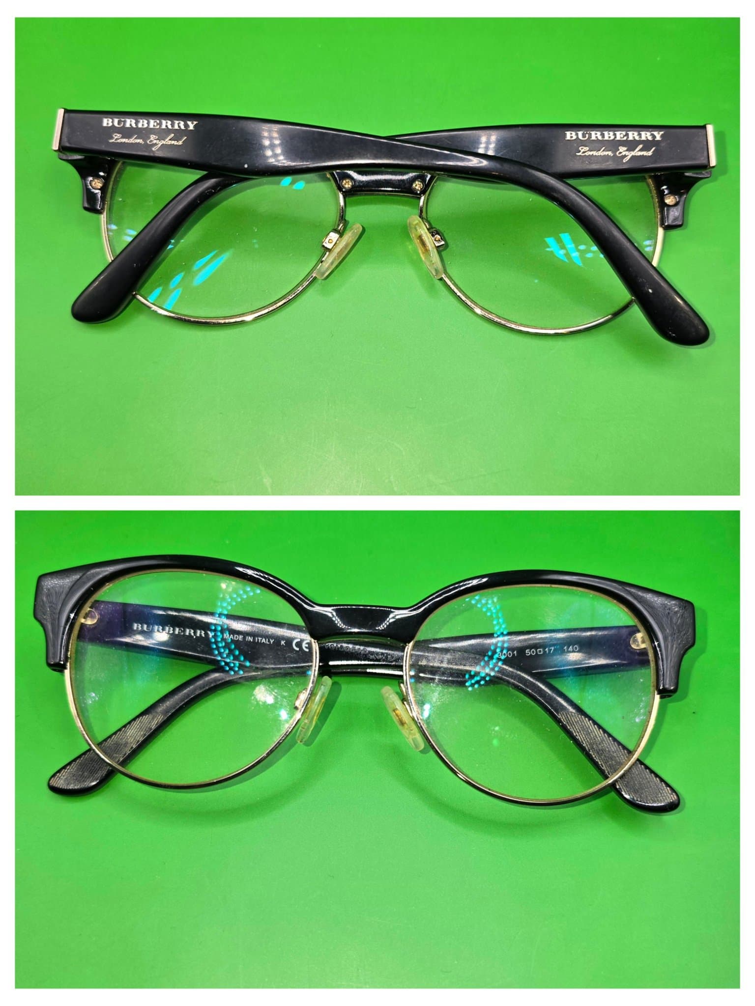 Burberry glasögon med fodral mycket snyggt och guldpläterad