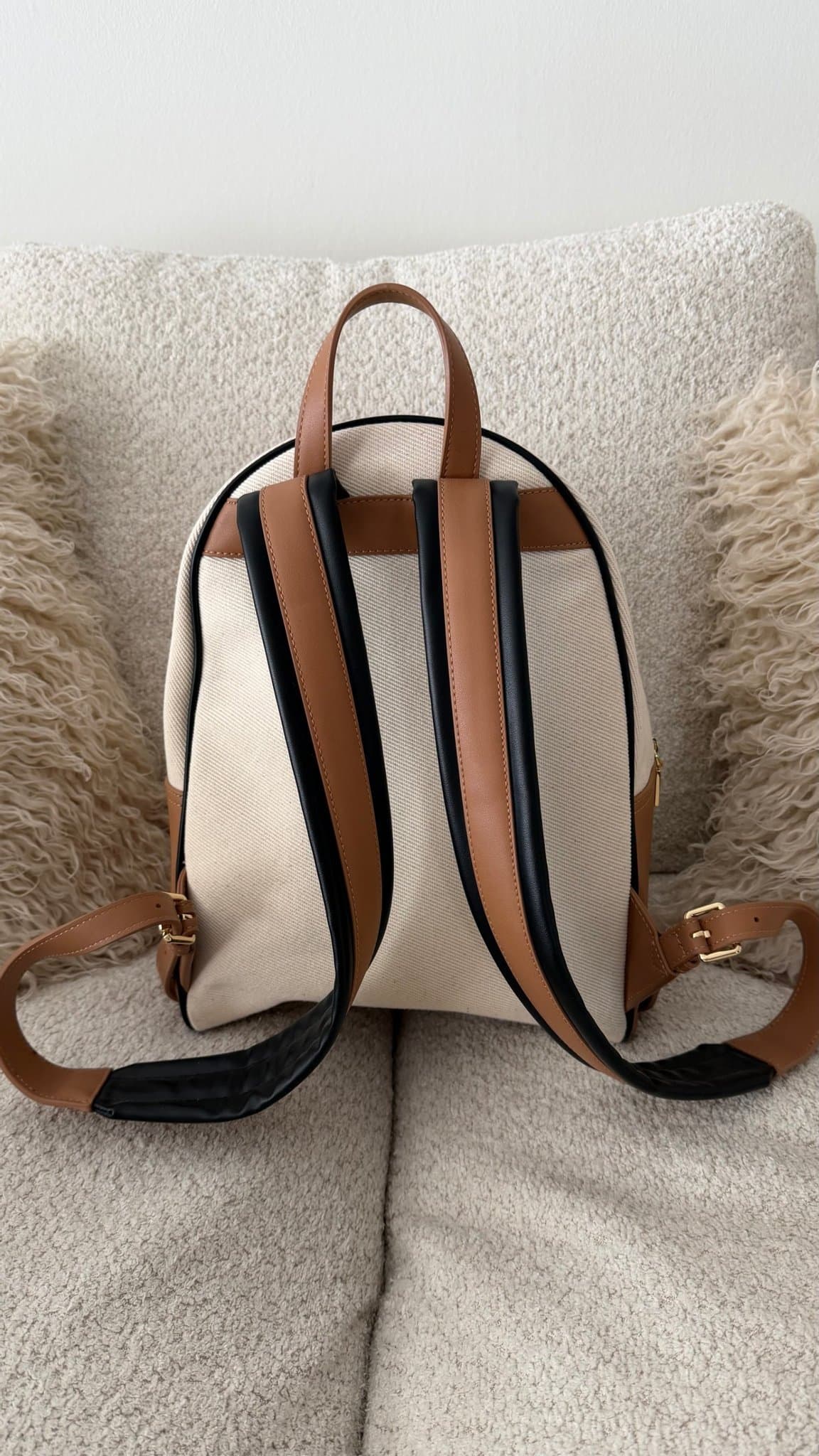 Love Moschino beige/svart ryggsäck