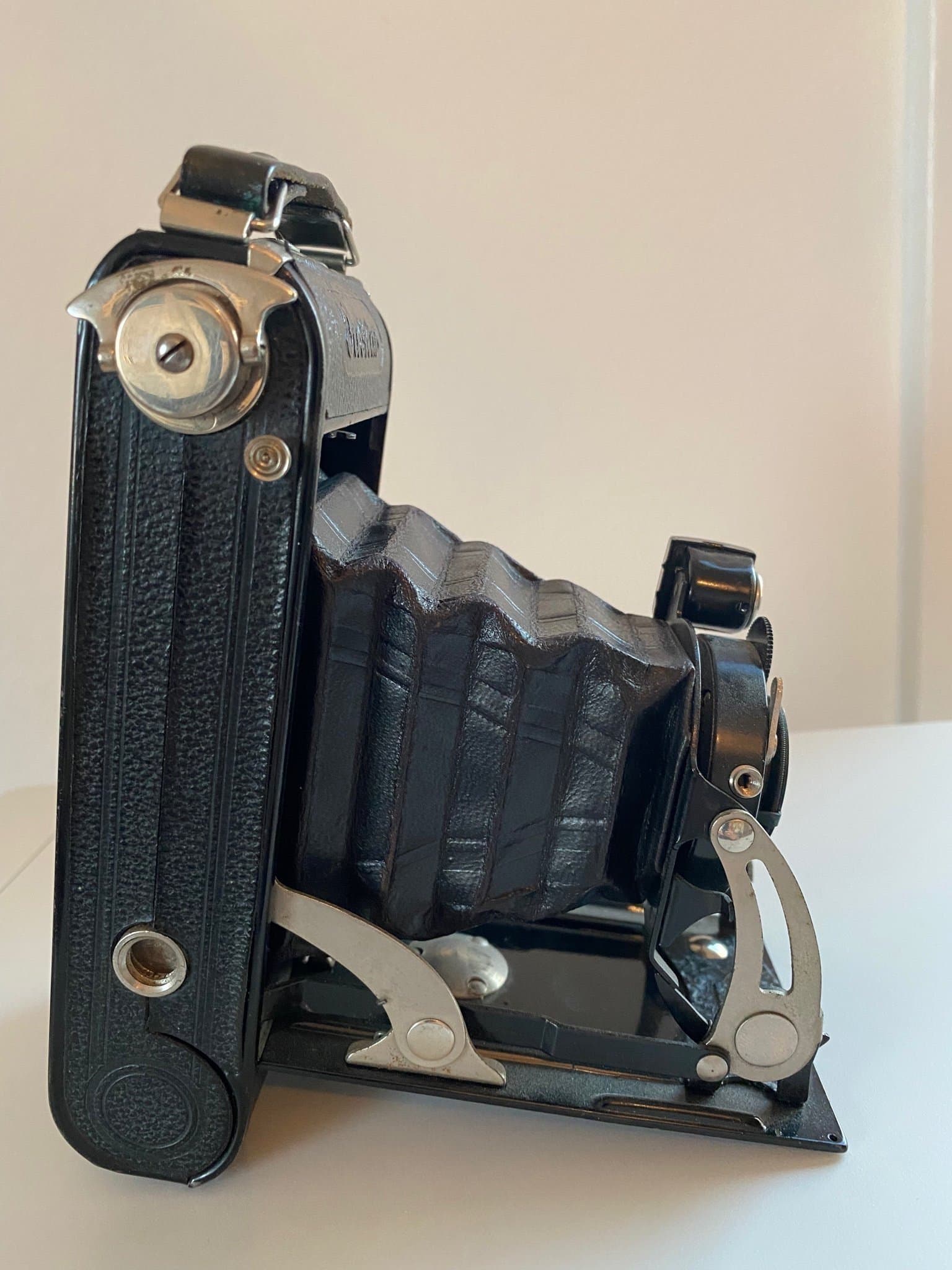 Voigtländer Jubilar Braunschweig Voigtar 1:9 kamera 1930-tal med originalväska