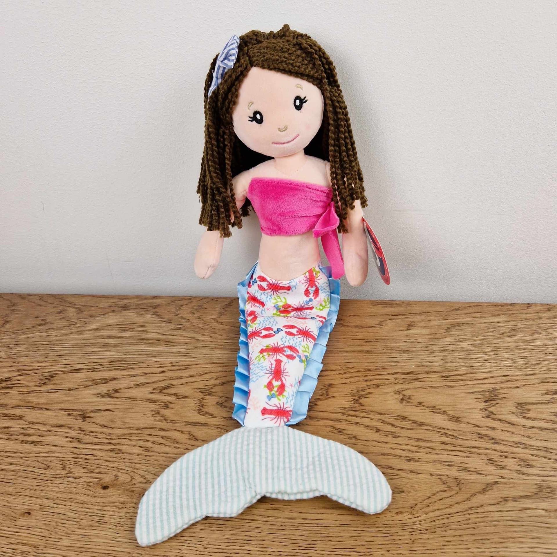 The Preppy Pelican Mermaid Plush Doll 50 cm Long Soft Toy With Tags