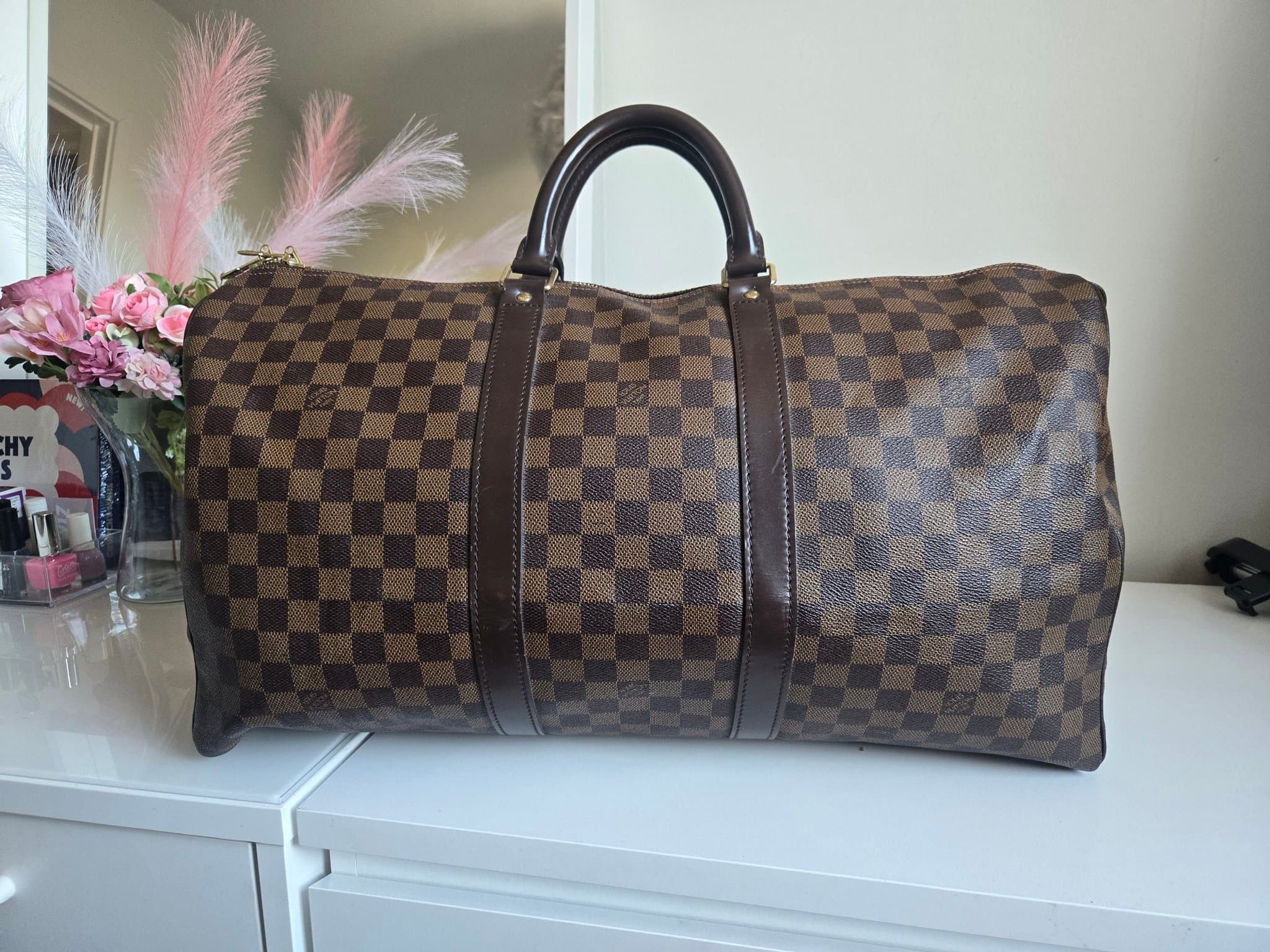 Louis Vuitton Keepall 50 Damier Ebene