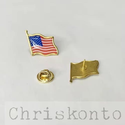 [Ny] Fri Frakt Pin USA Flagga Amerikanska Flaggnål Brosch Emalj Amerikansk