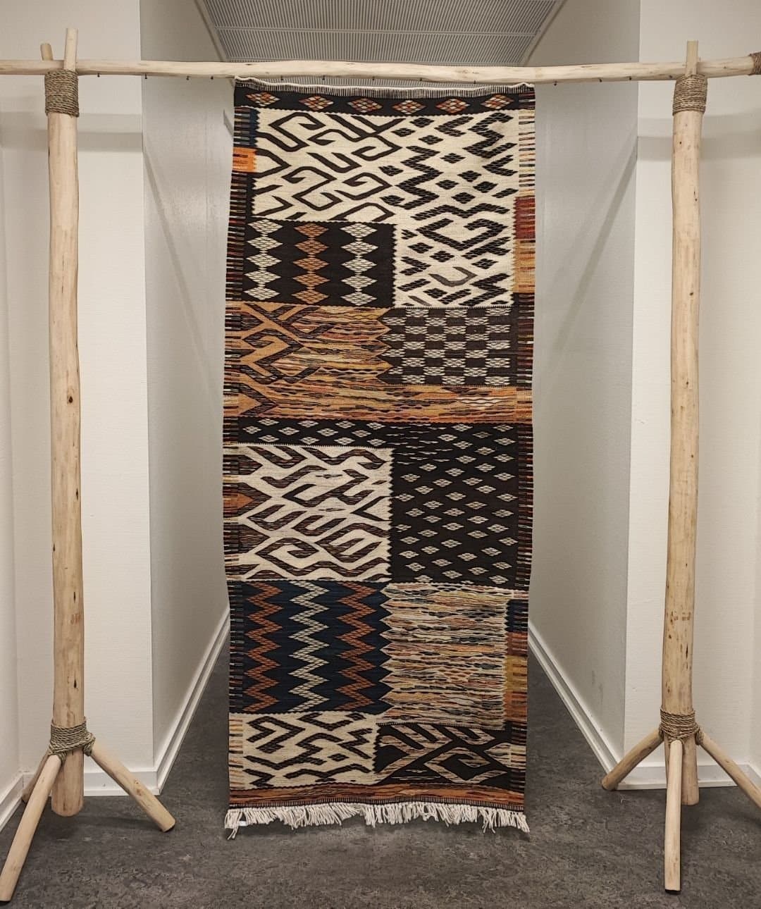 Ett mästerverk Berber matta 68×161 cm