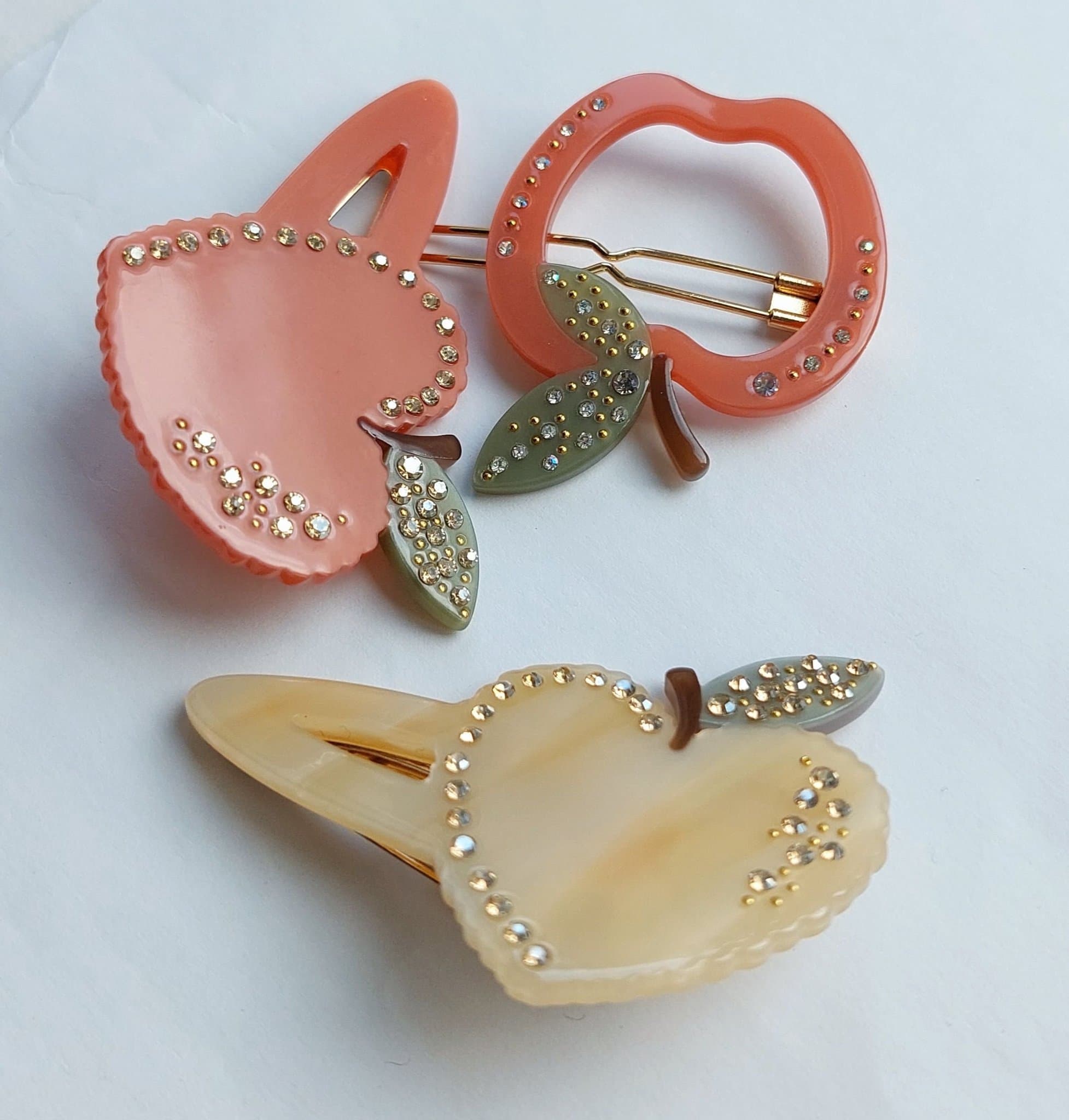 MAANESTEN hårklämmor med strass