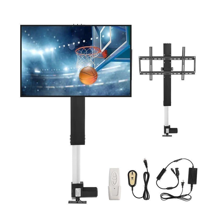 700mm slaglängd 60kg belastning, motoriserat TV-lyftställ med fjärrkontroll