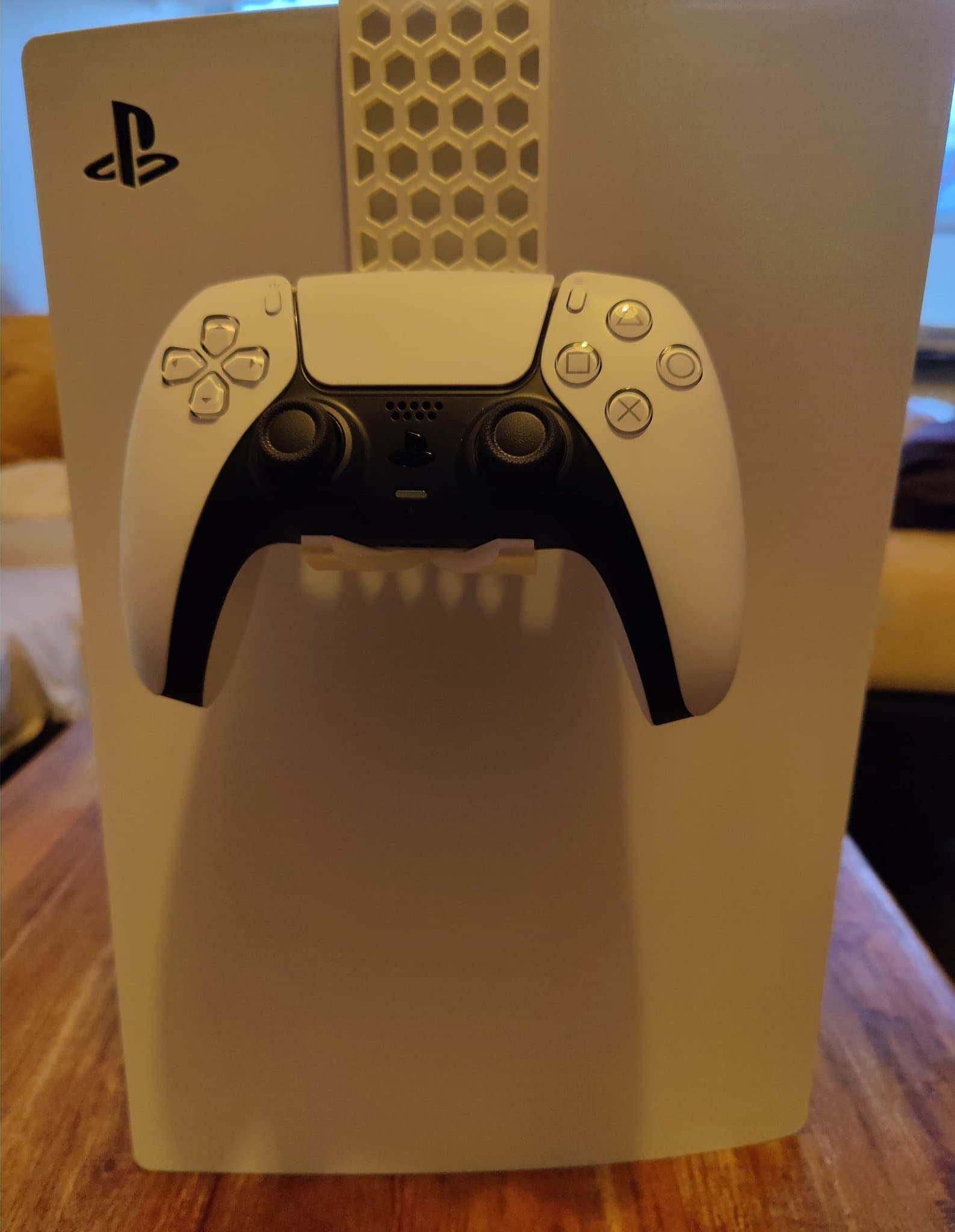 2 st PS5 kontrollhållare, vit