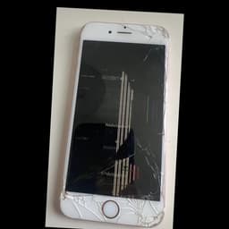 iPhone 6S Rosa – Defekt, sprucken skärm, iCloud borttagen