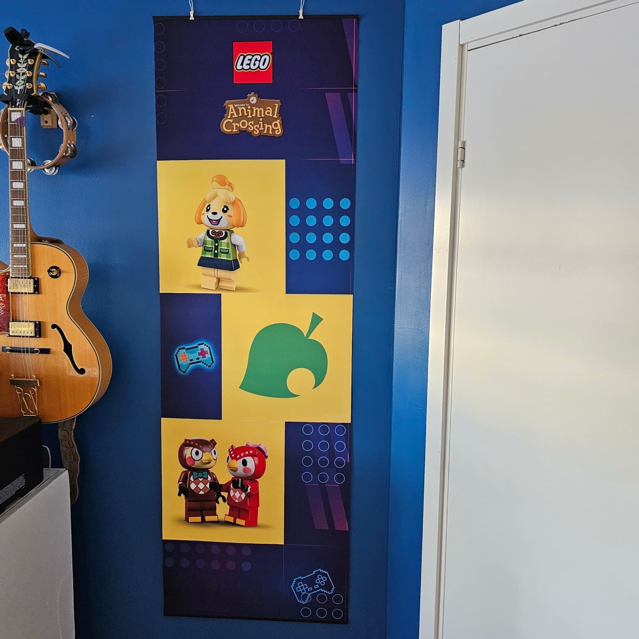 Lego + Animal Crossing + Nintendo Store display banner affisch sign