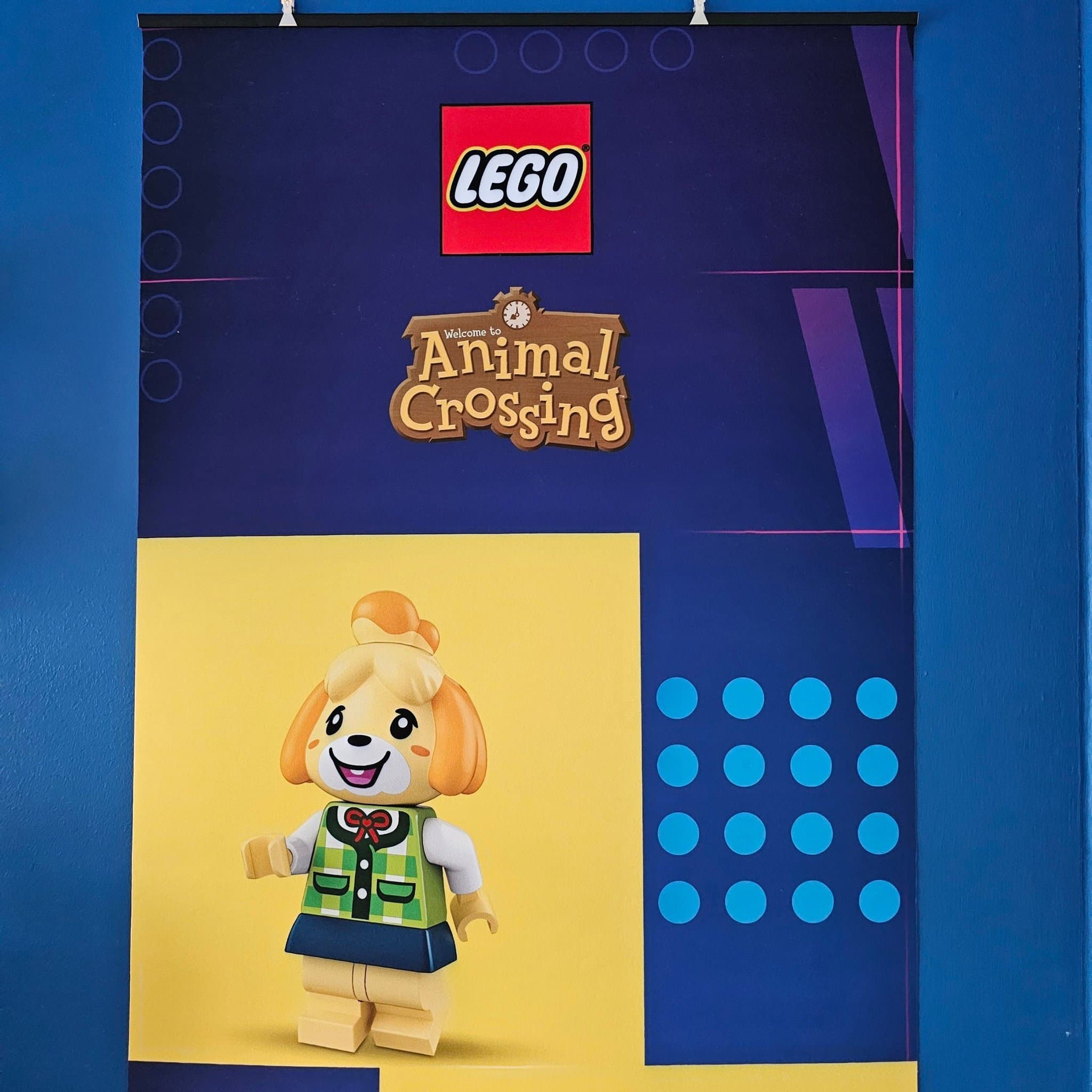 Lego + Animal Crossing + Nintendo Store display banner affisch sign