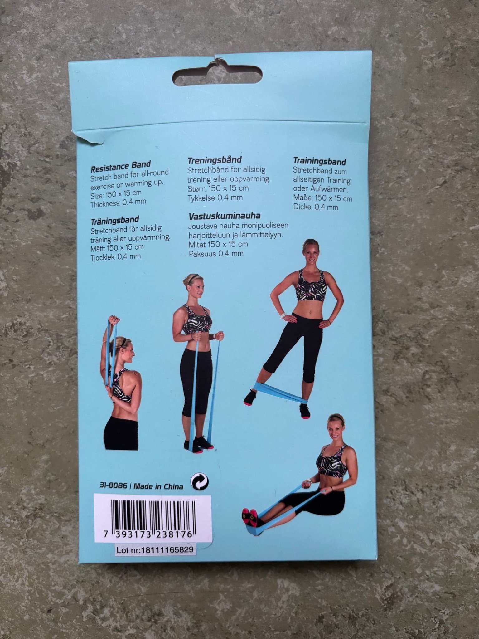 Asaklitt Resistance Band - Medium. Träningsband