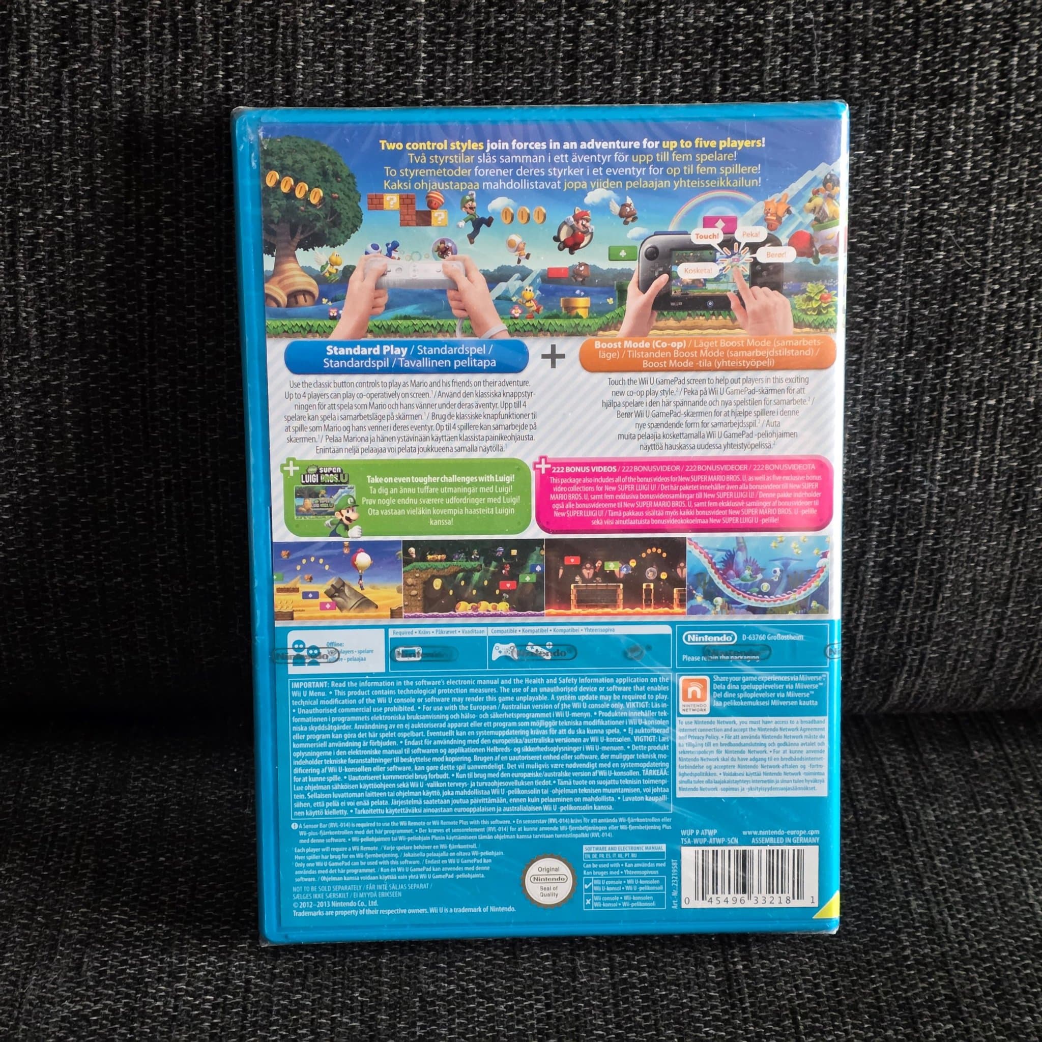 NY INPLASTAD! UK4 New Super Mario Bros. U + New Super Luigi U - Nintendo Wii U