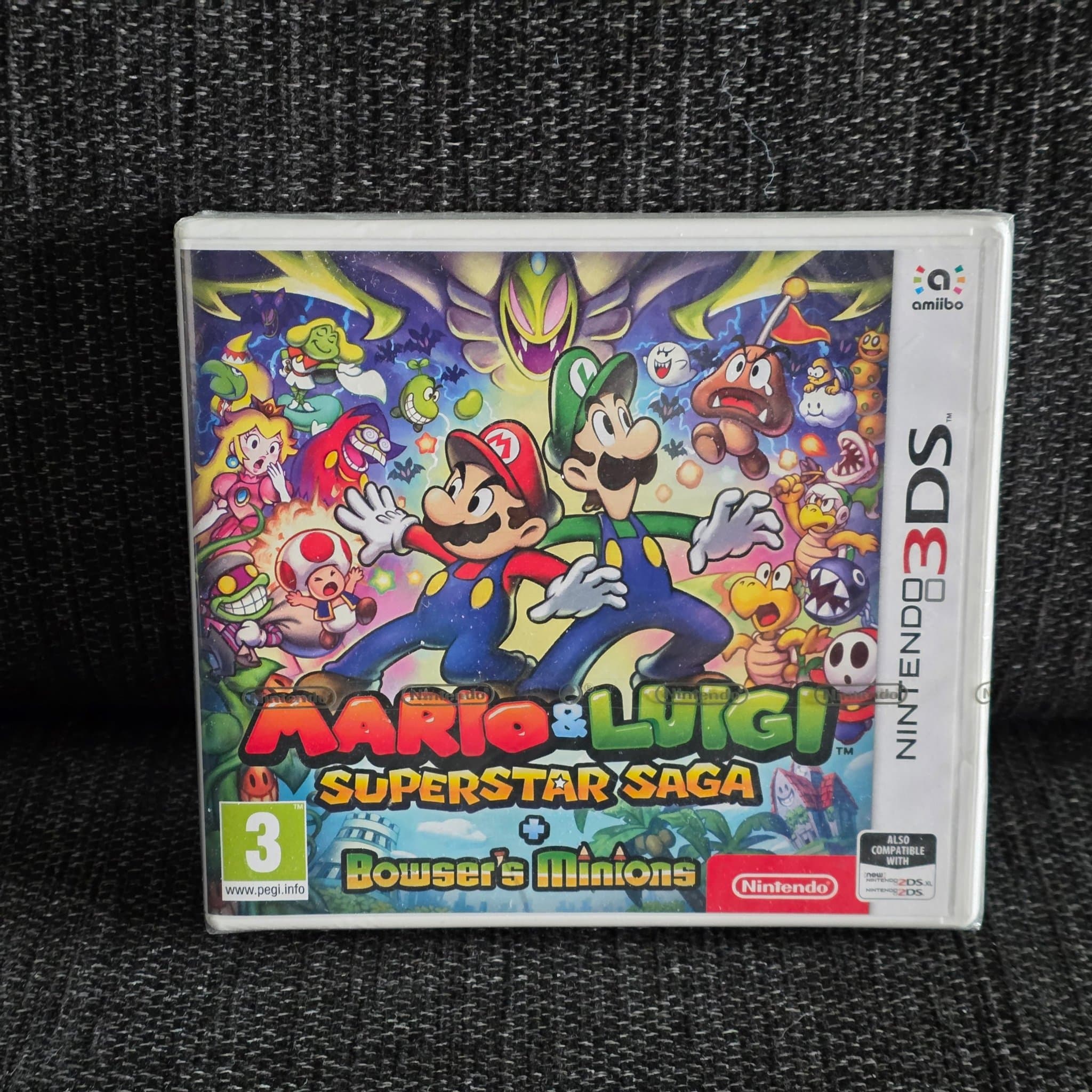 NY INPLASTAD! UK4 - Mario & Luigi: Superstar Saga + Bowser's Minions - 3DS