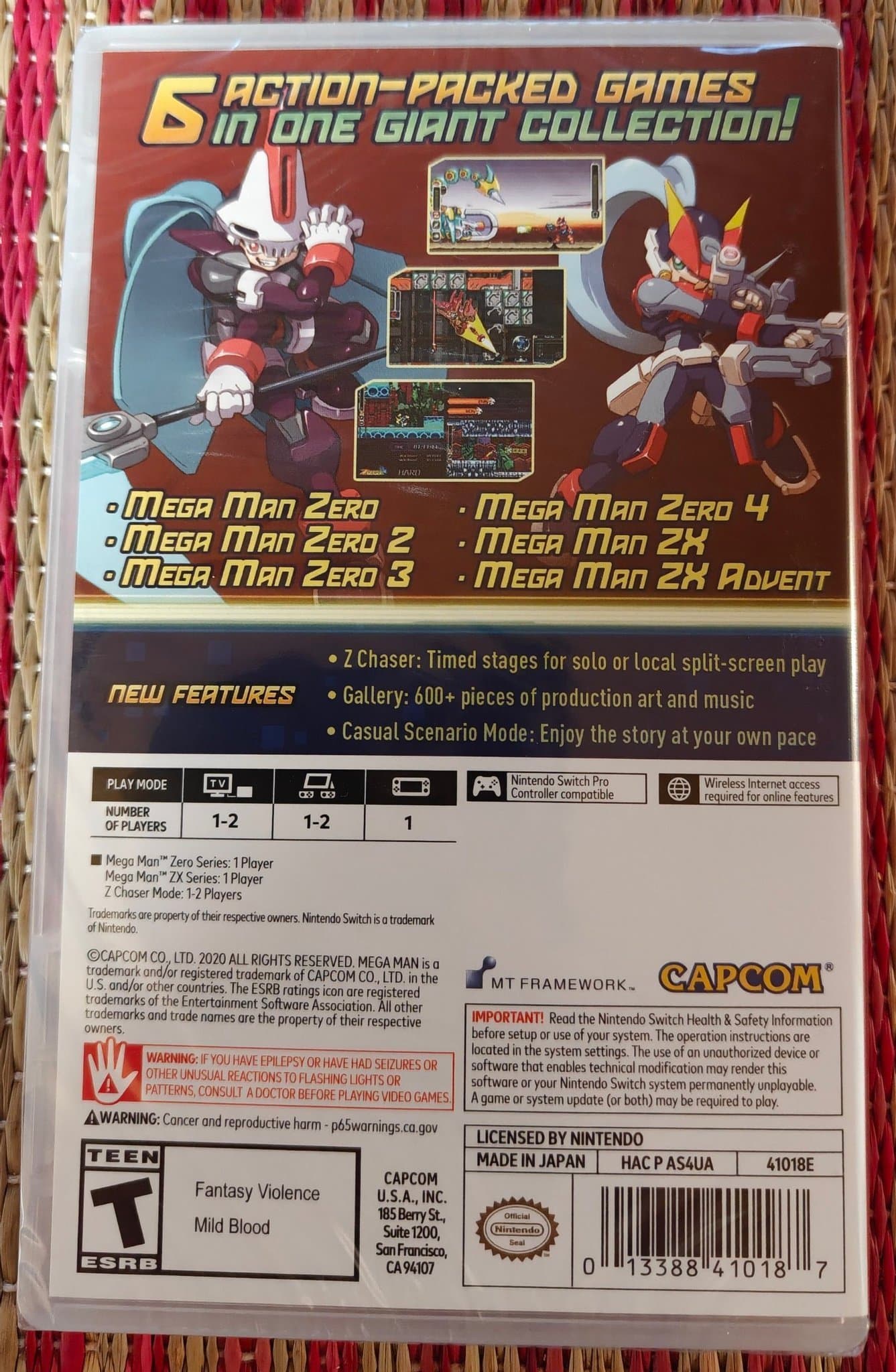 Megaman Zero/ZX Legacy Collection (Nintendo Switch) (Inplastad)