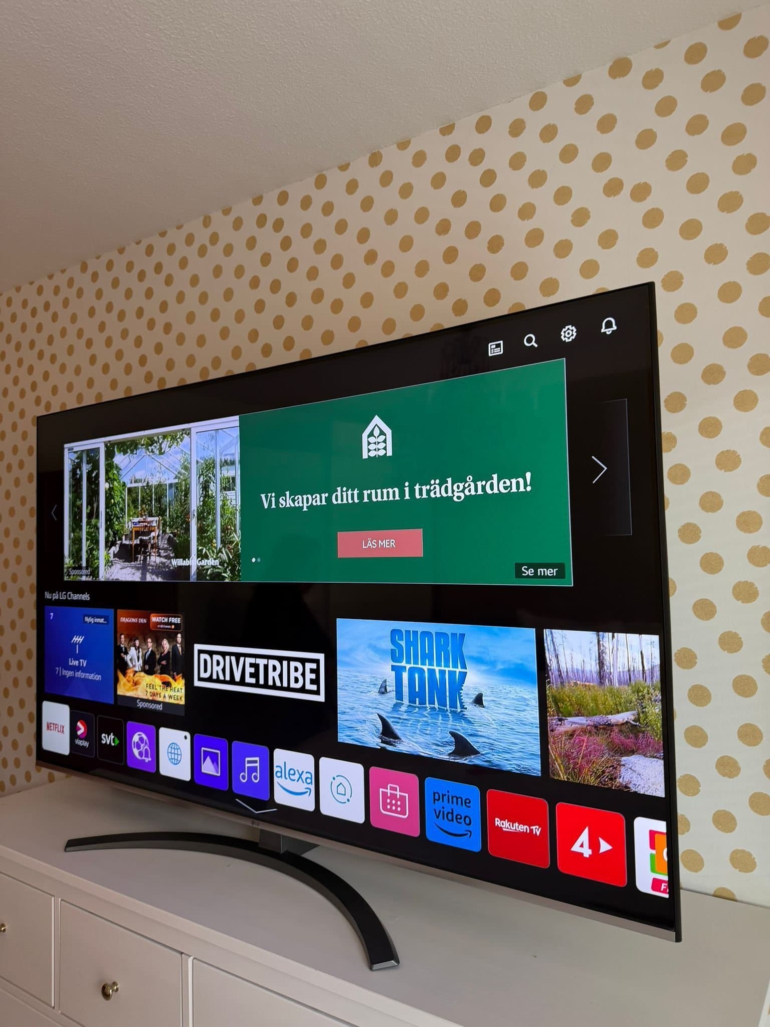LG 65 Tum Ultra HD 4K Smart Tv, Fri Hemkörning