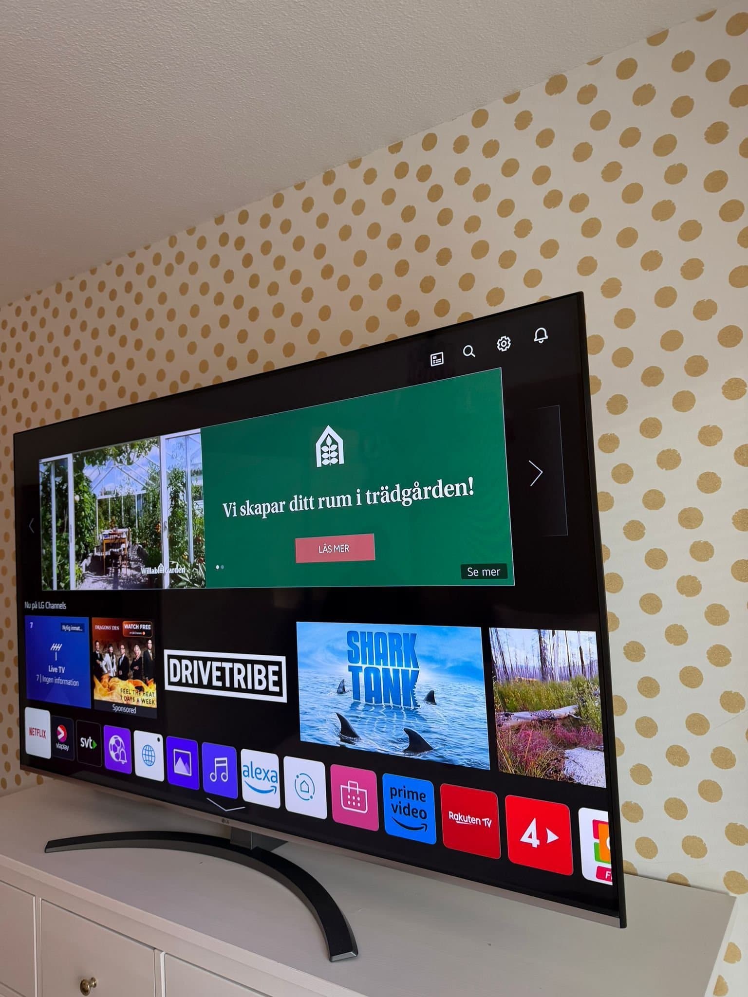 LG 65 Tum Ultra HD 4K Smart Tv, Fri Hemkörning
