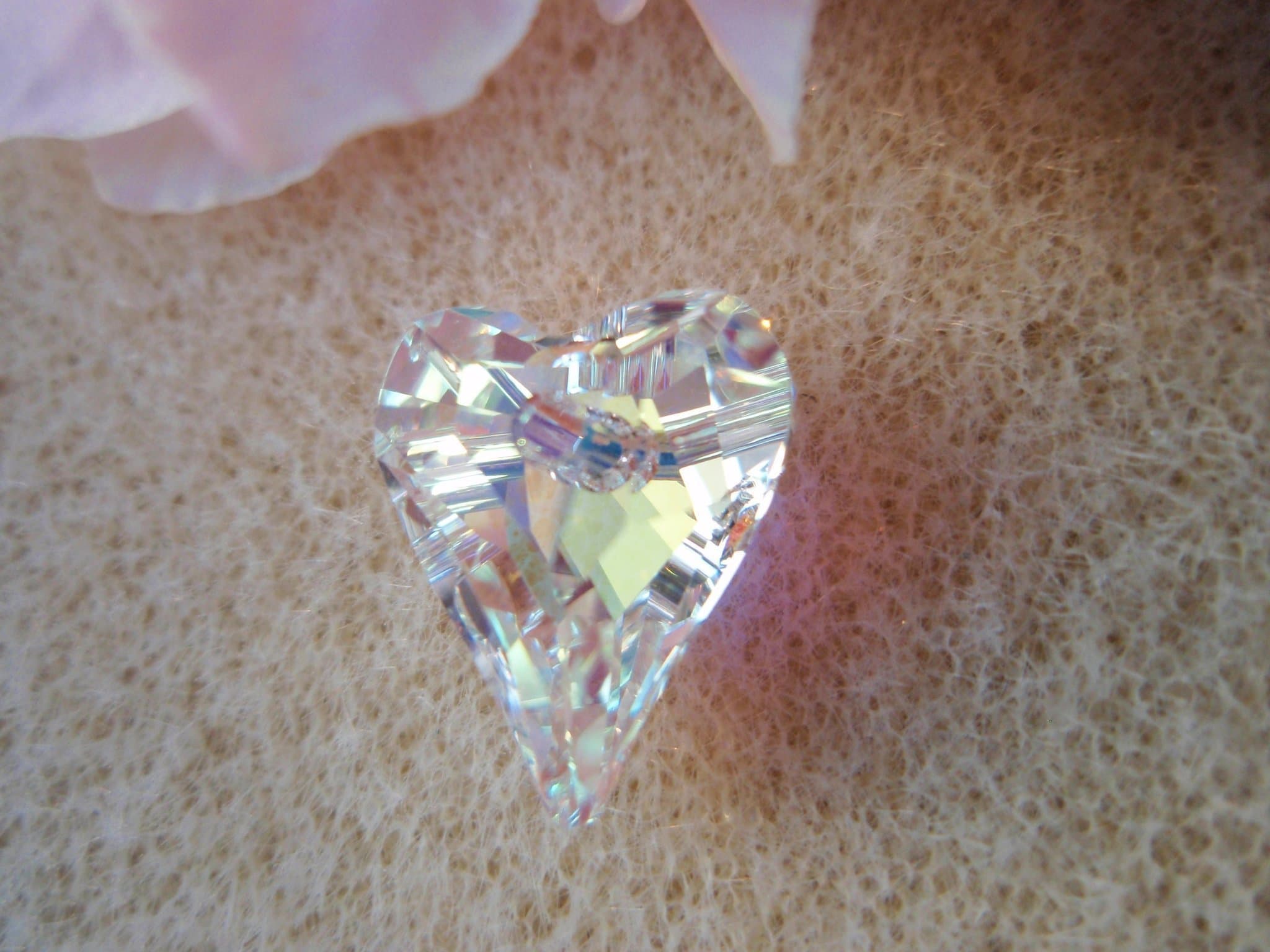 2 Swarovski hjärtan