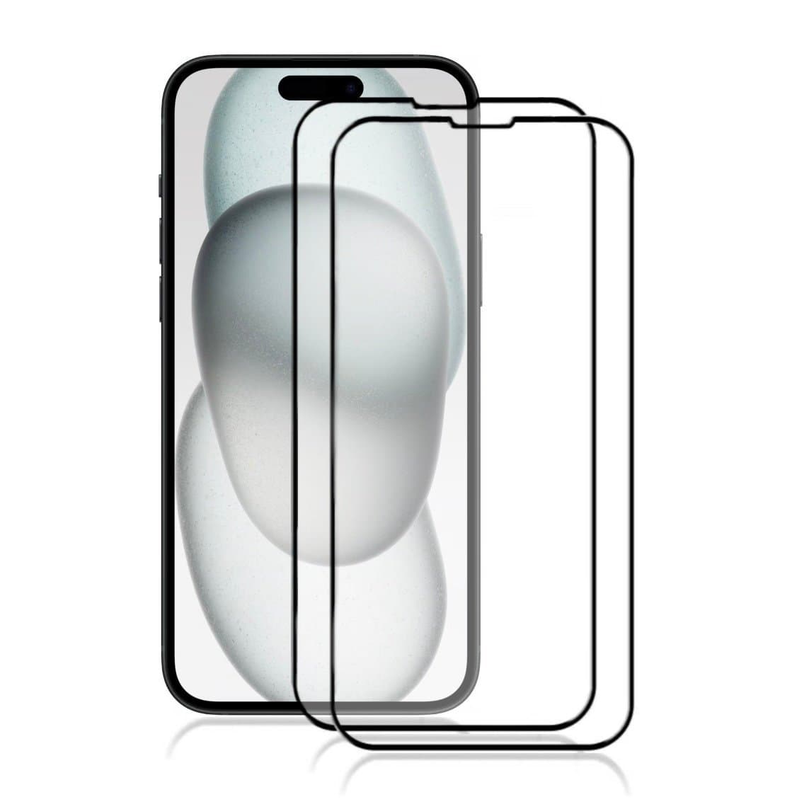 2-Pack iPhone 15 Plus - Skärmskydd i Härdat glas